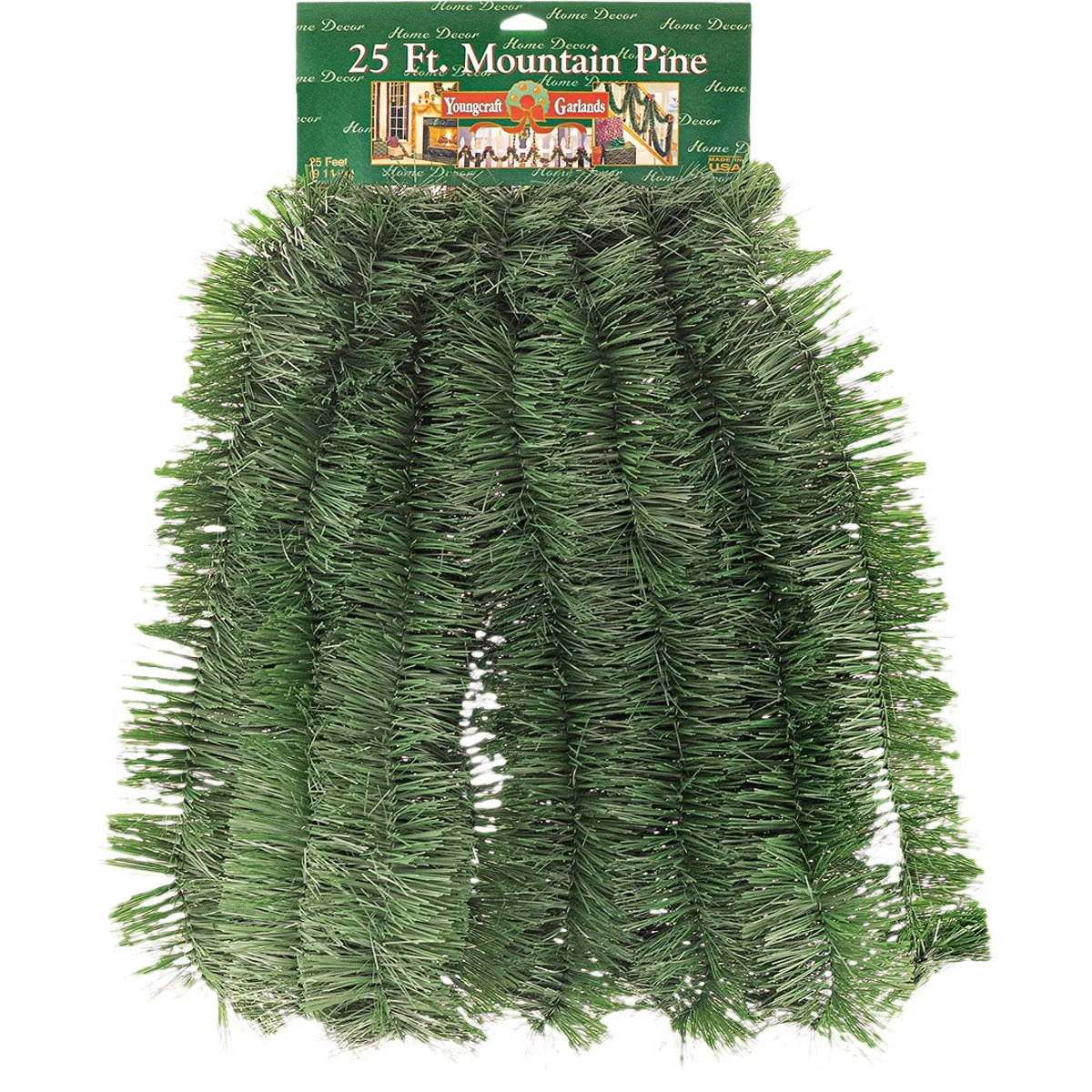 Reusable FC Young 25 Ft. Mountain Pine Garland Verified