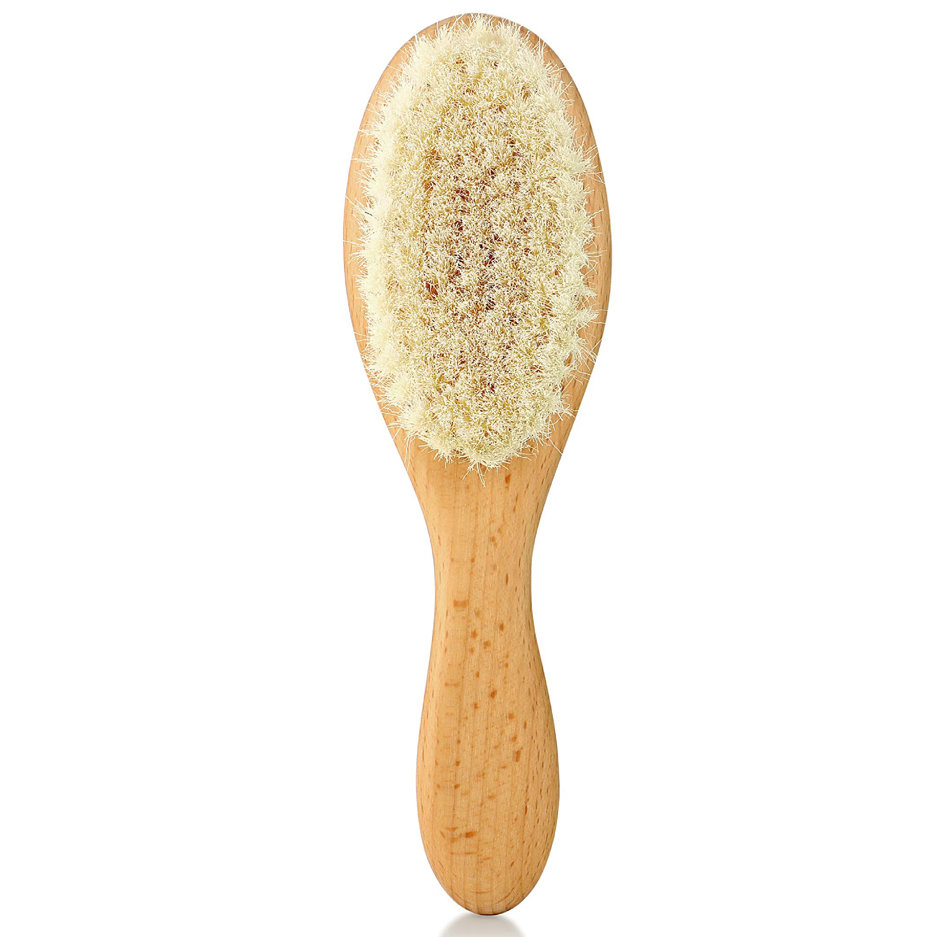 Relaxed Natemia Wooden Baby Hair Brush Flexible