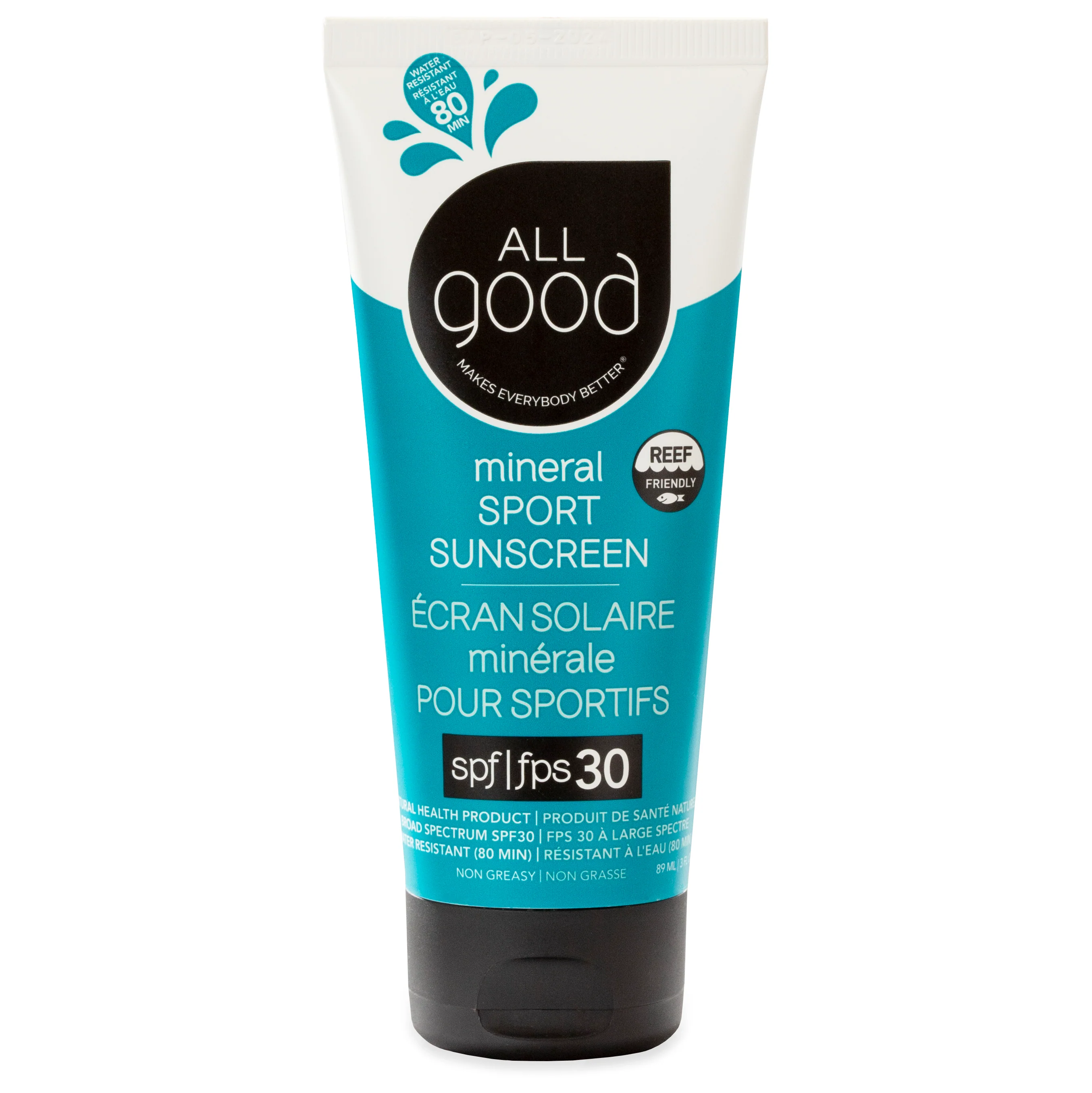 Crafted All Good Mineral Sport Sunscreen SPF 30 Excellent