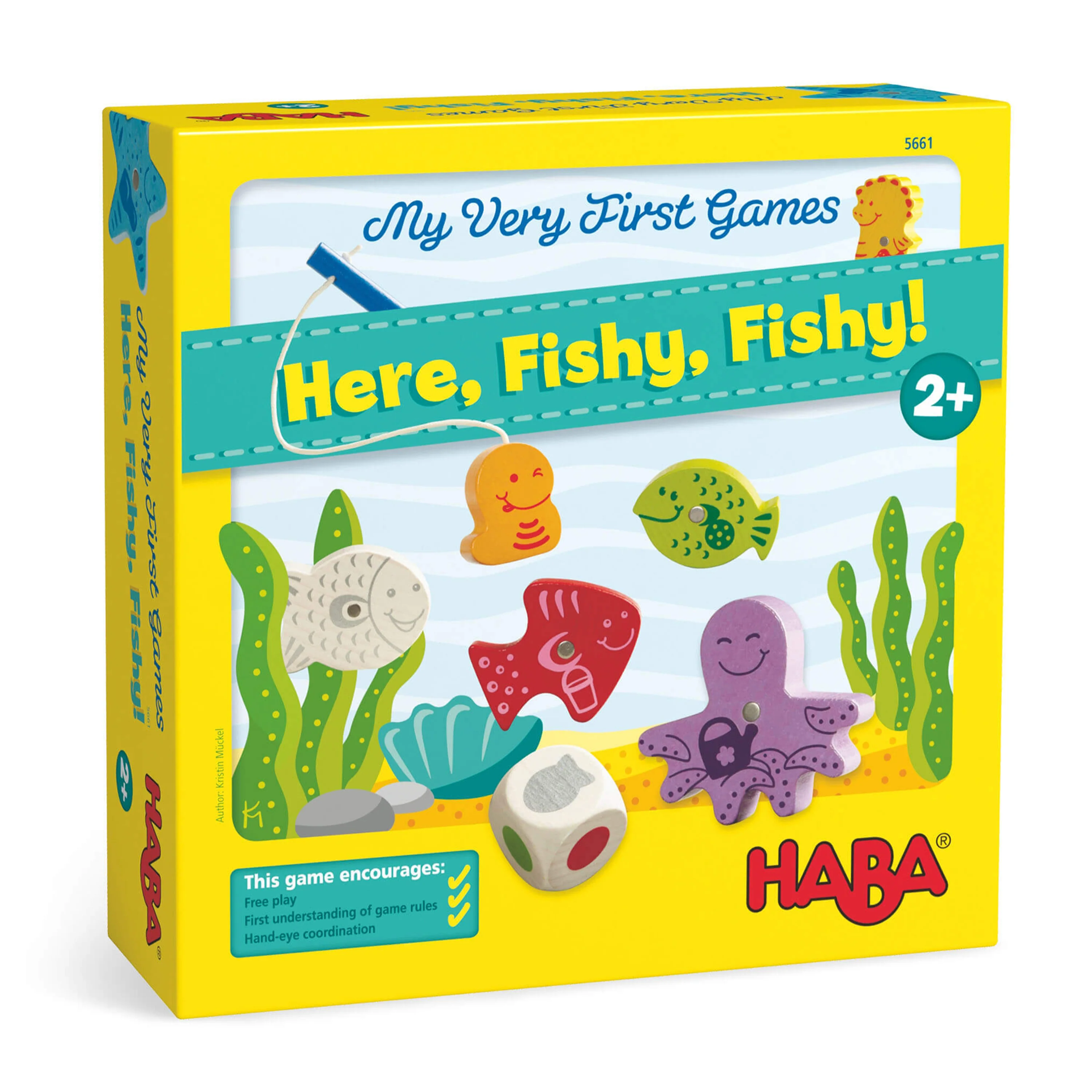 Easy-to-Use HABA My Very First Games - Here Fishy Fishy Magnetic Game made from sustainably sourced wood Organic