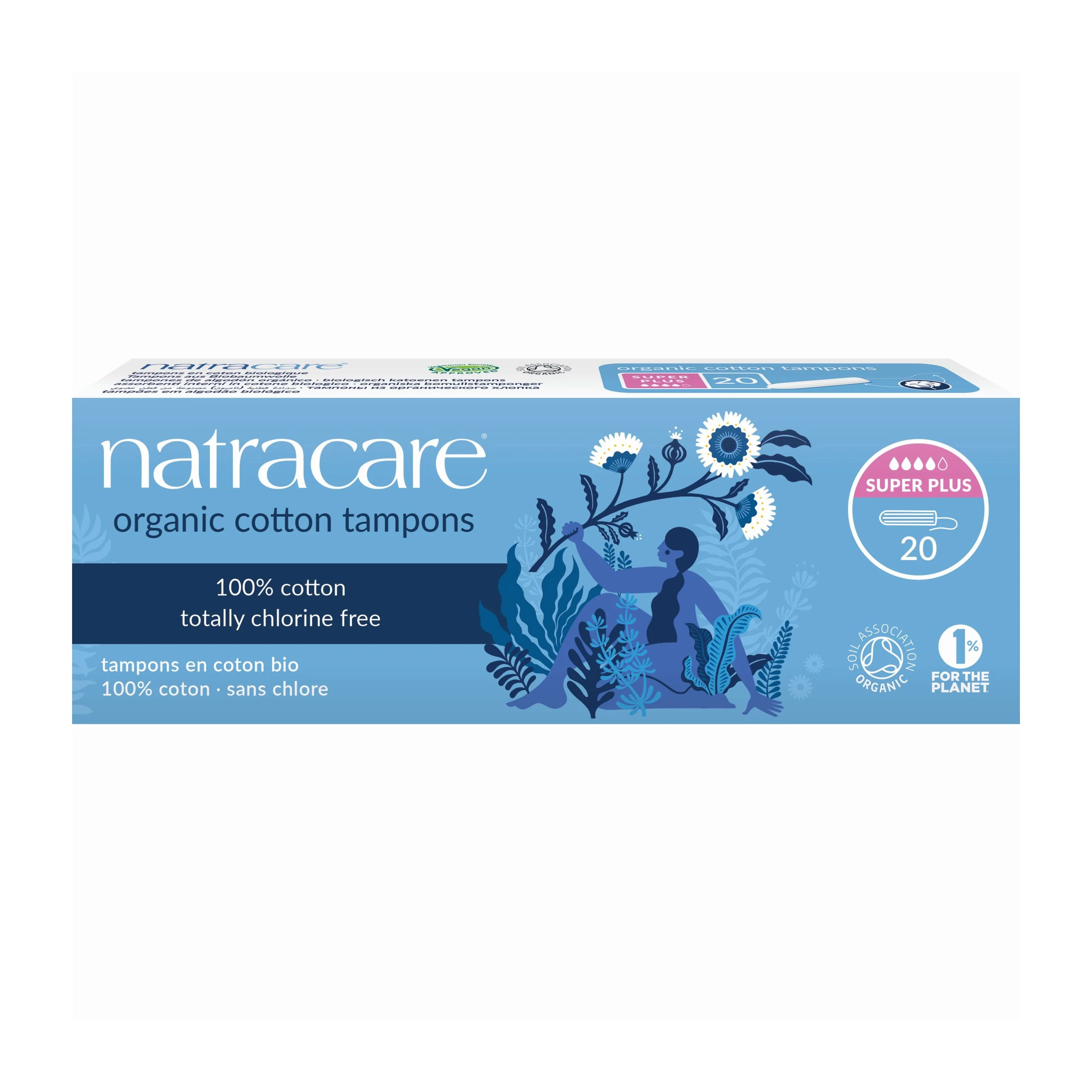 Powerful Natracare Non Applicator Super Plus Tampons Lightweight