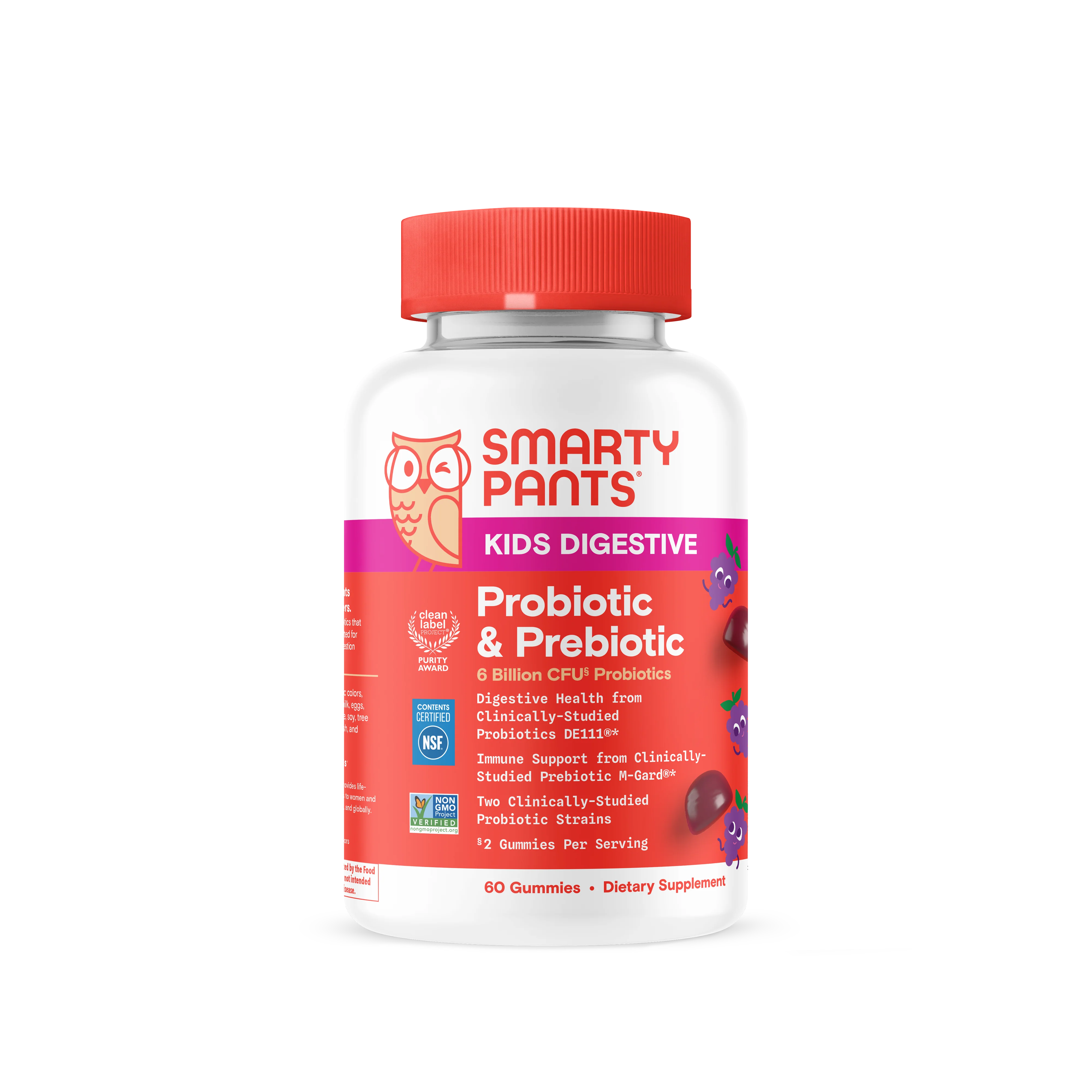 High-Performance SmartyPants Kids Probiotic Prebiotic Gummy Durable