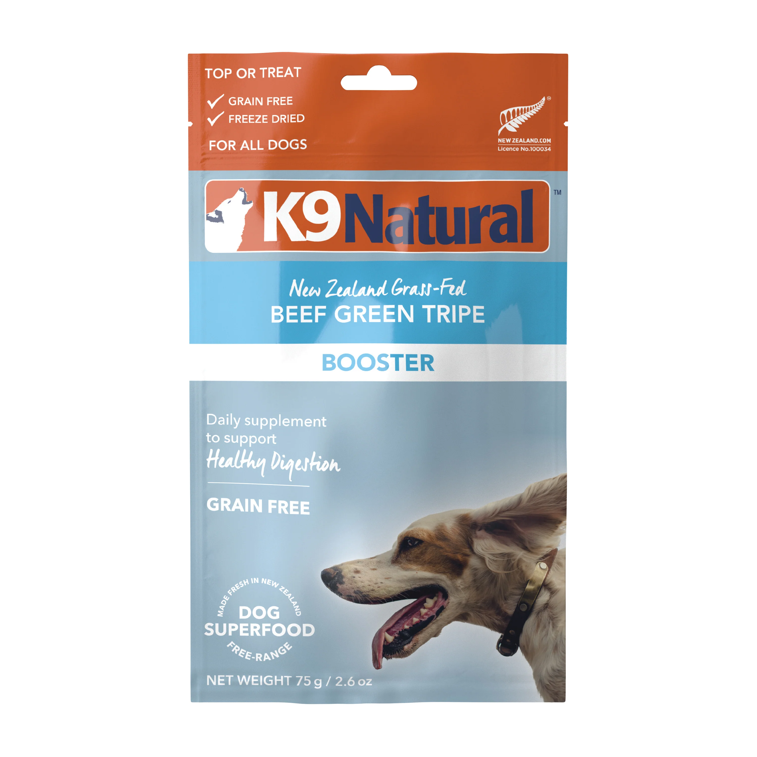 Traditional K9 Feline Natural Dog Food Booster - Beef Green Tripe ze-Dried User-Friendly