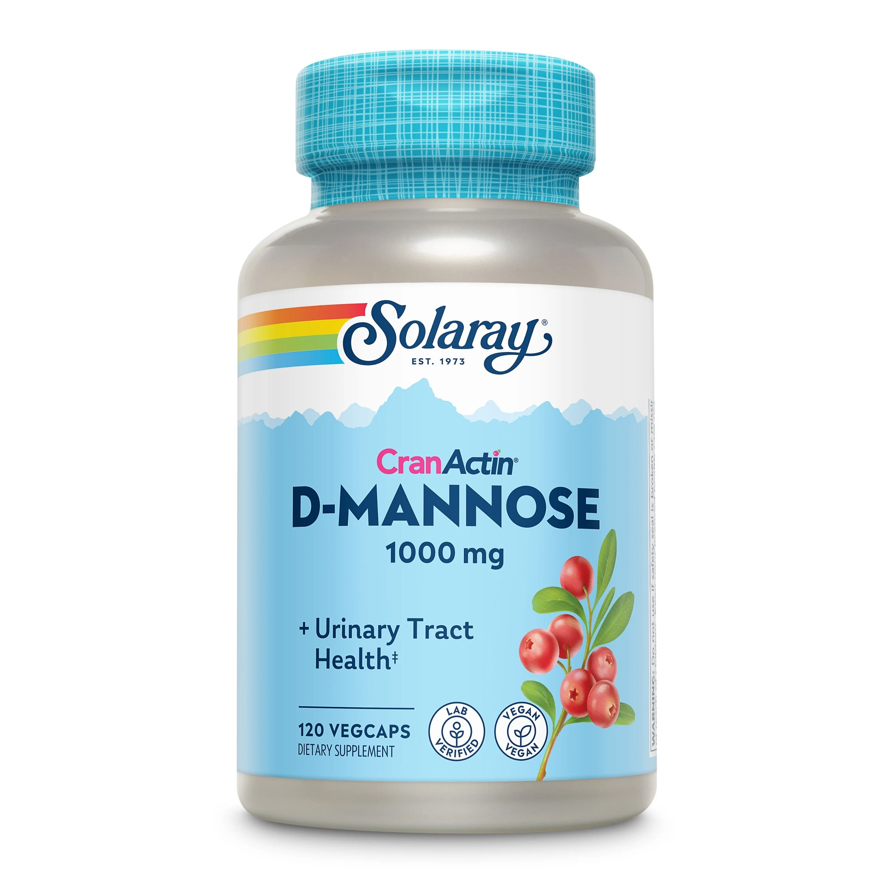 Clean Solaray CranActin® D-Mannose 1000 mg Secure