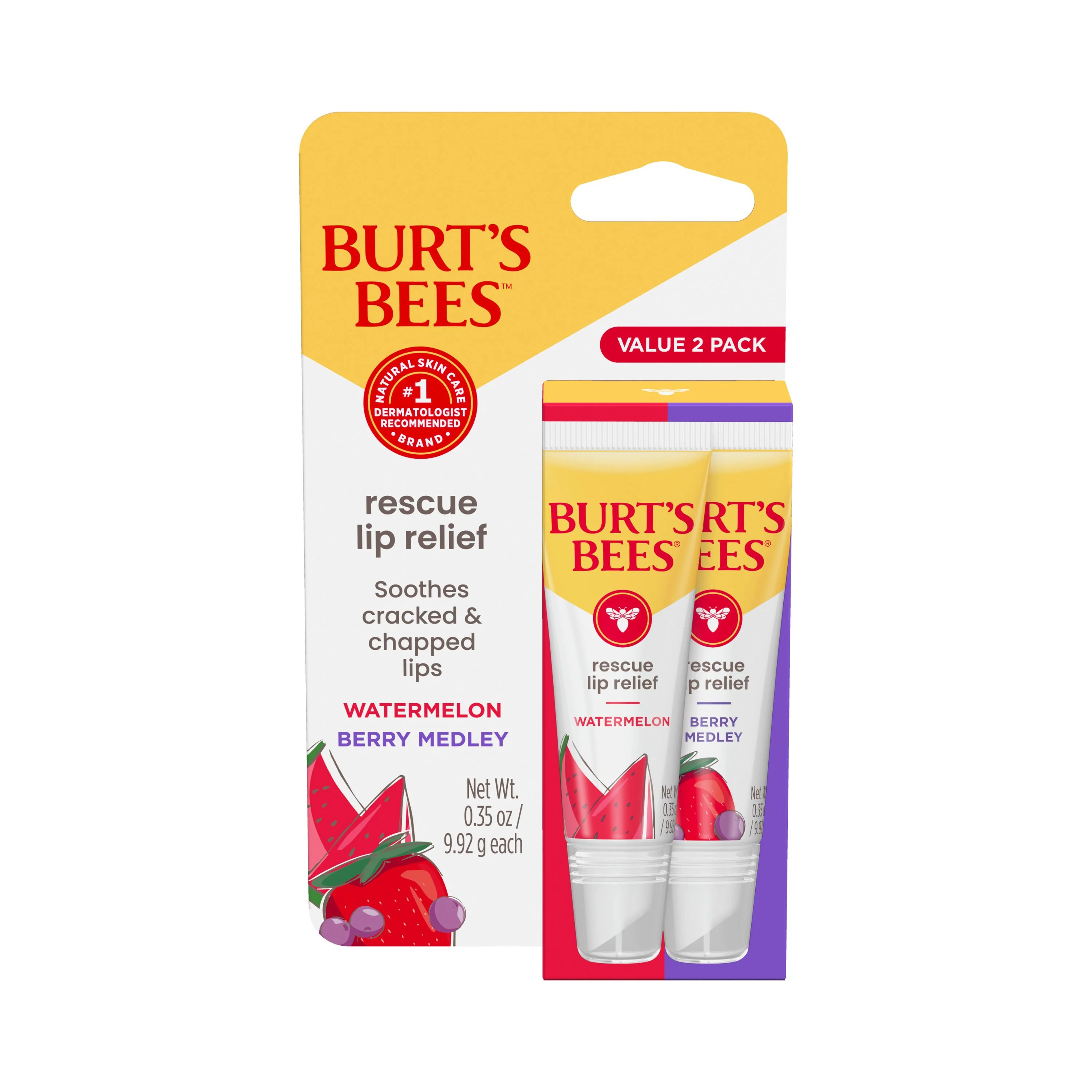 Exclusive Burt's Bees Rescue Lip Relief Multipack Detailed