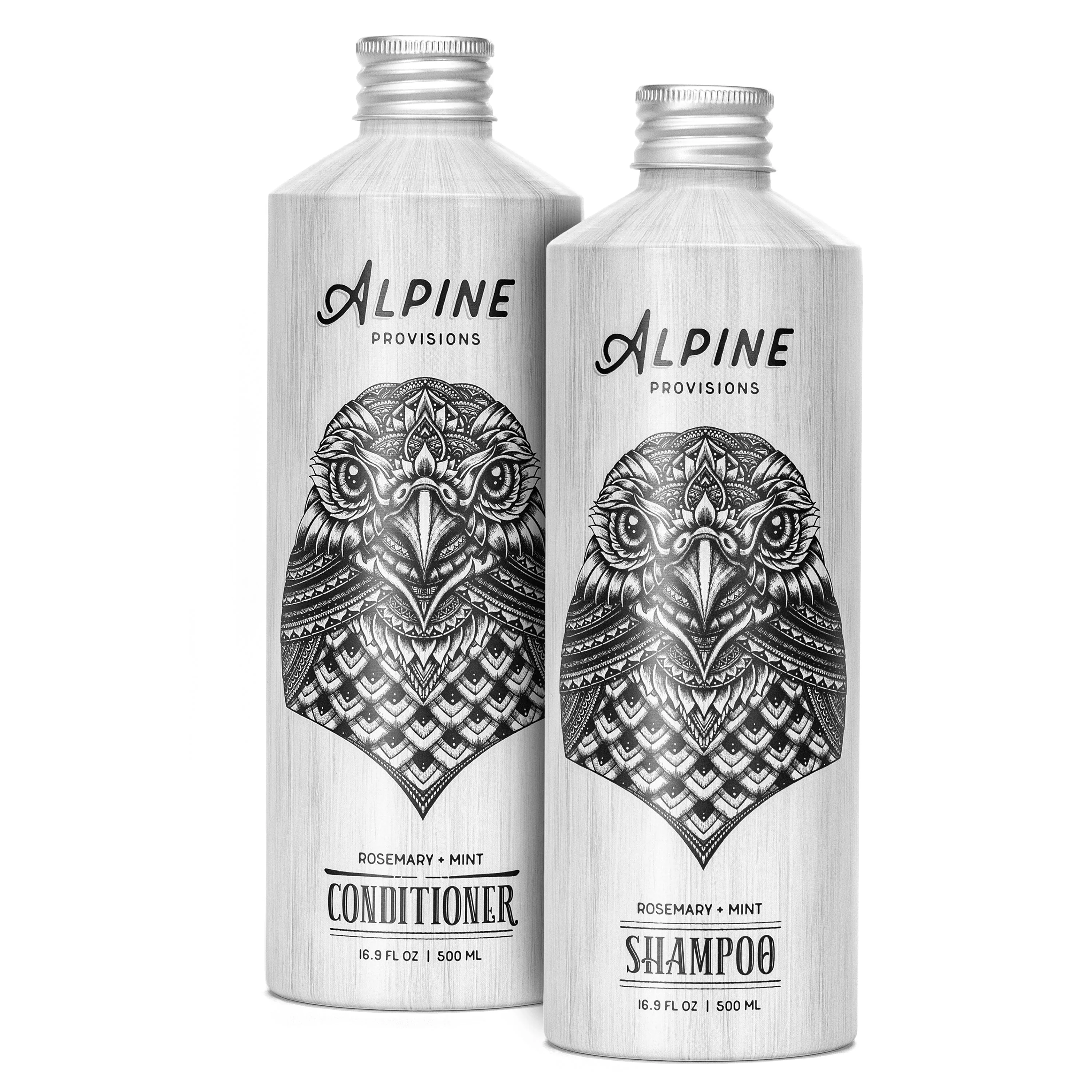 Minimalist Alpine Provisions Shampoo and Conditioner Set - Rosemary Mint Fine Crafted