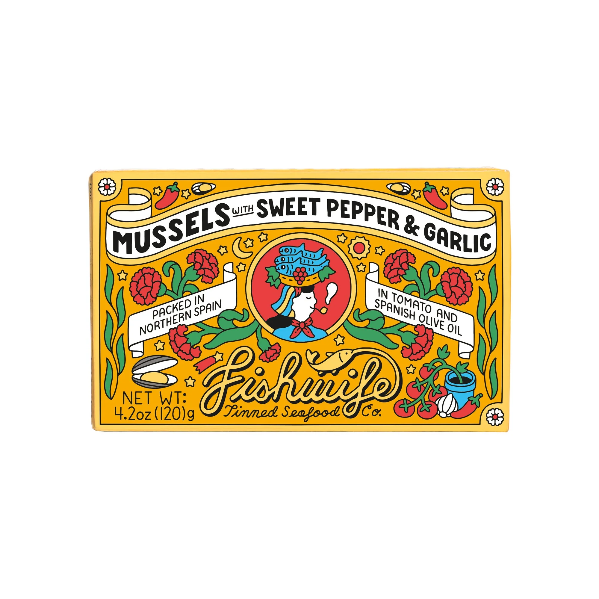Outstanding Fishwife Mussels with Sweet Pepper Garlic High-Quality