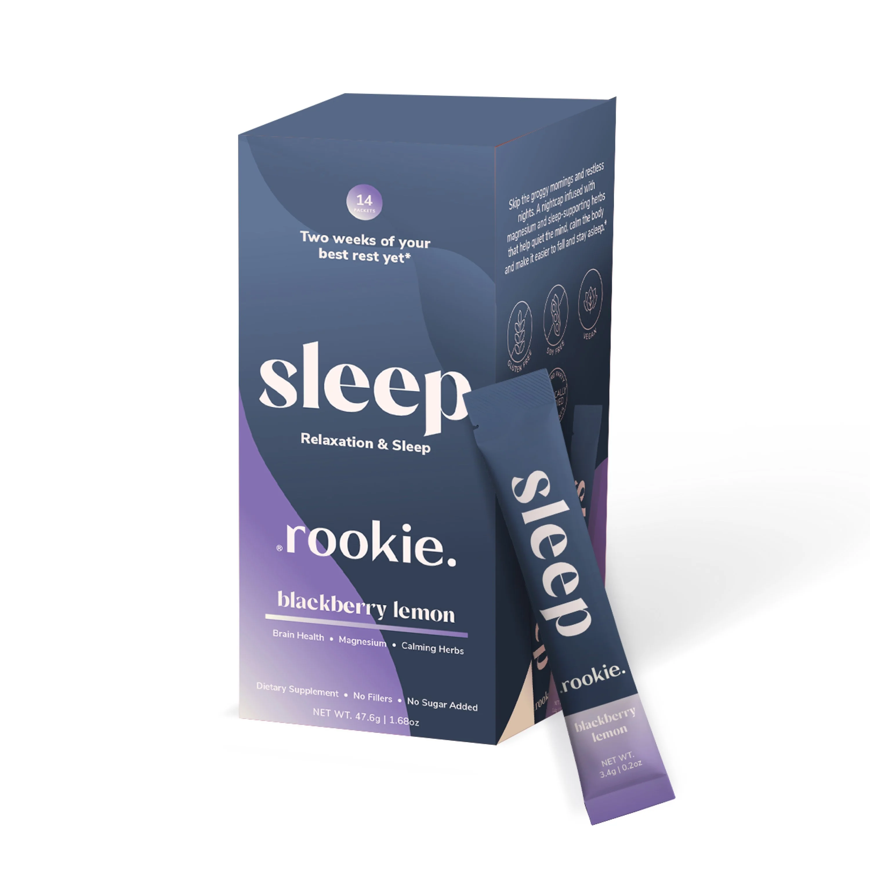 Optimized Rookie Wellness Sleep Powder Packets Relaxation Sleep Premium Material