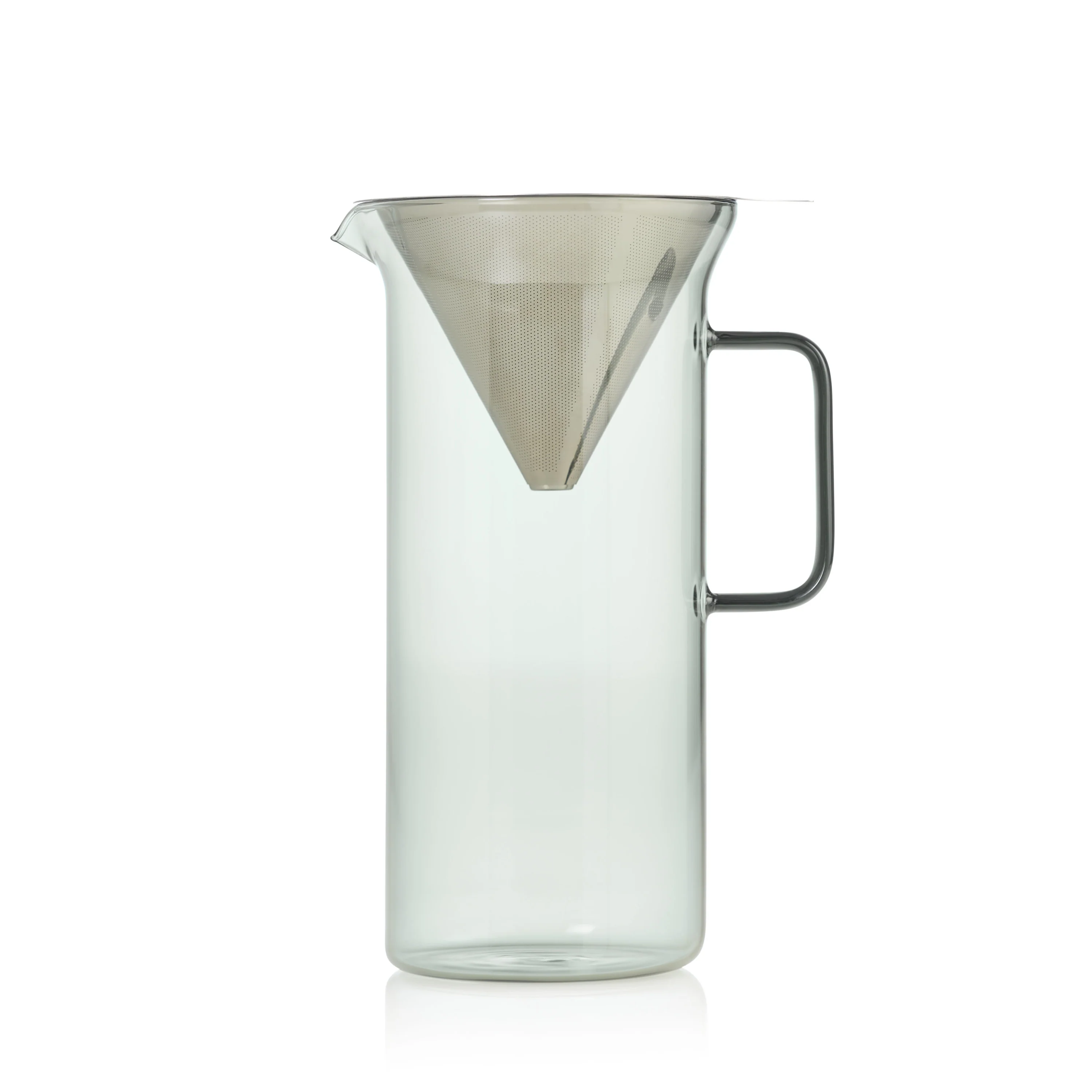 Modern AdHoc Pour Over Coffee Maker - Stainless Steel Glass Recyclable
