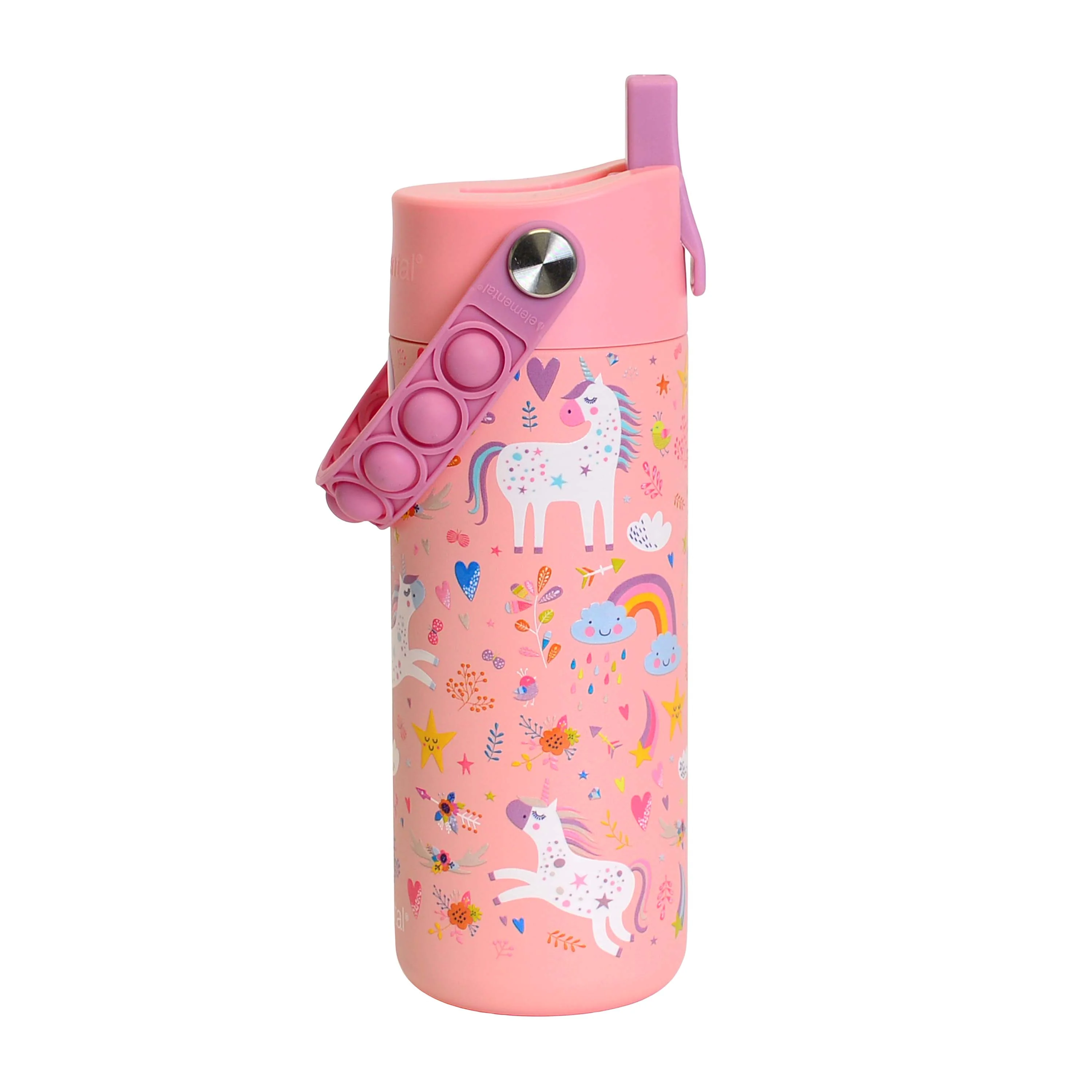 Elegant Elemental Stainless Steel Kids Water Bottle 18oz Trusted