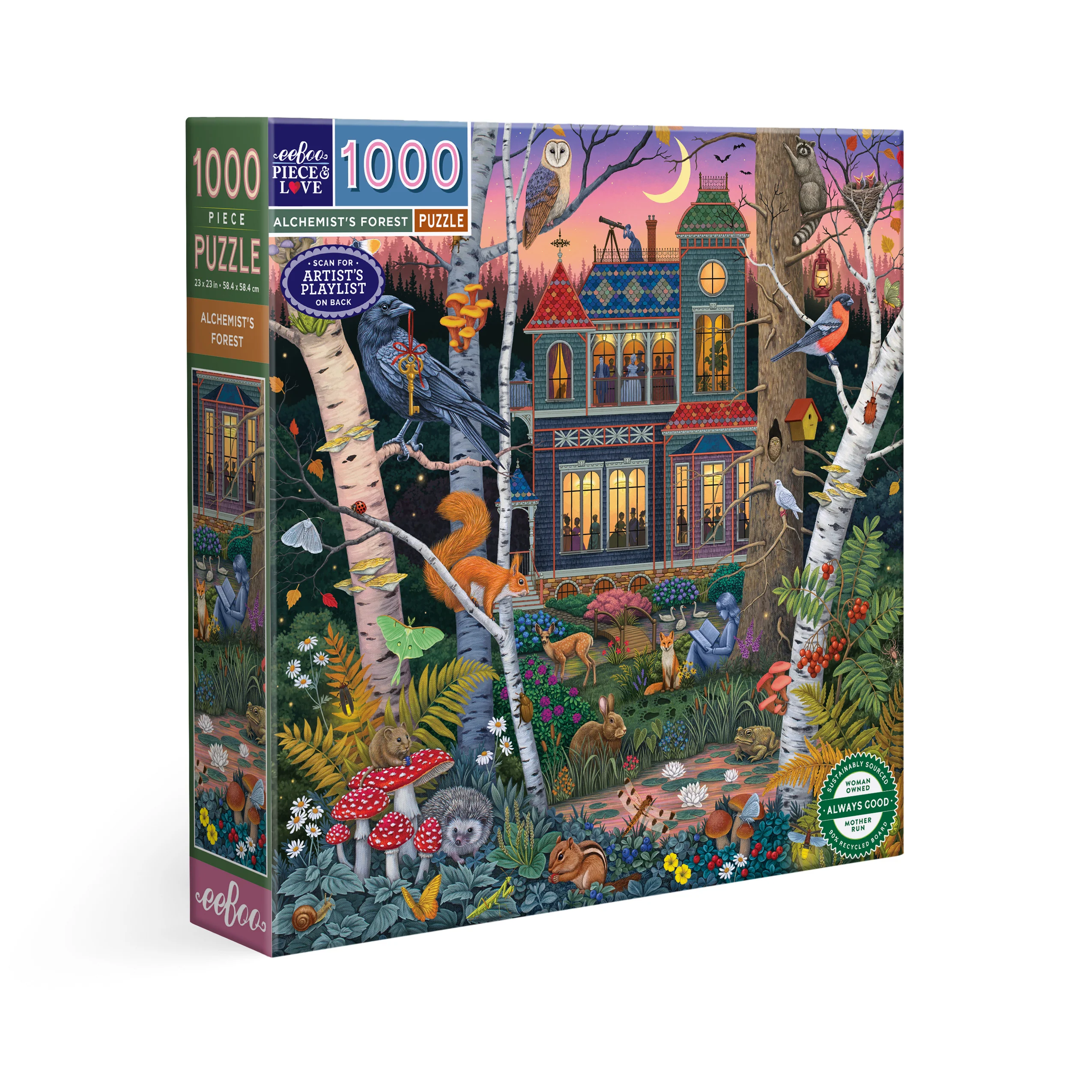 Proven eeBoo Piece Love Alchemist's Forest 1000 Piece Puzzle Reusable