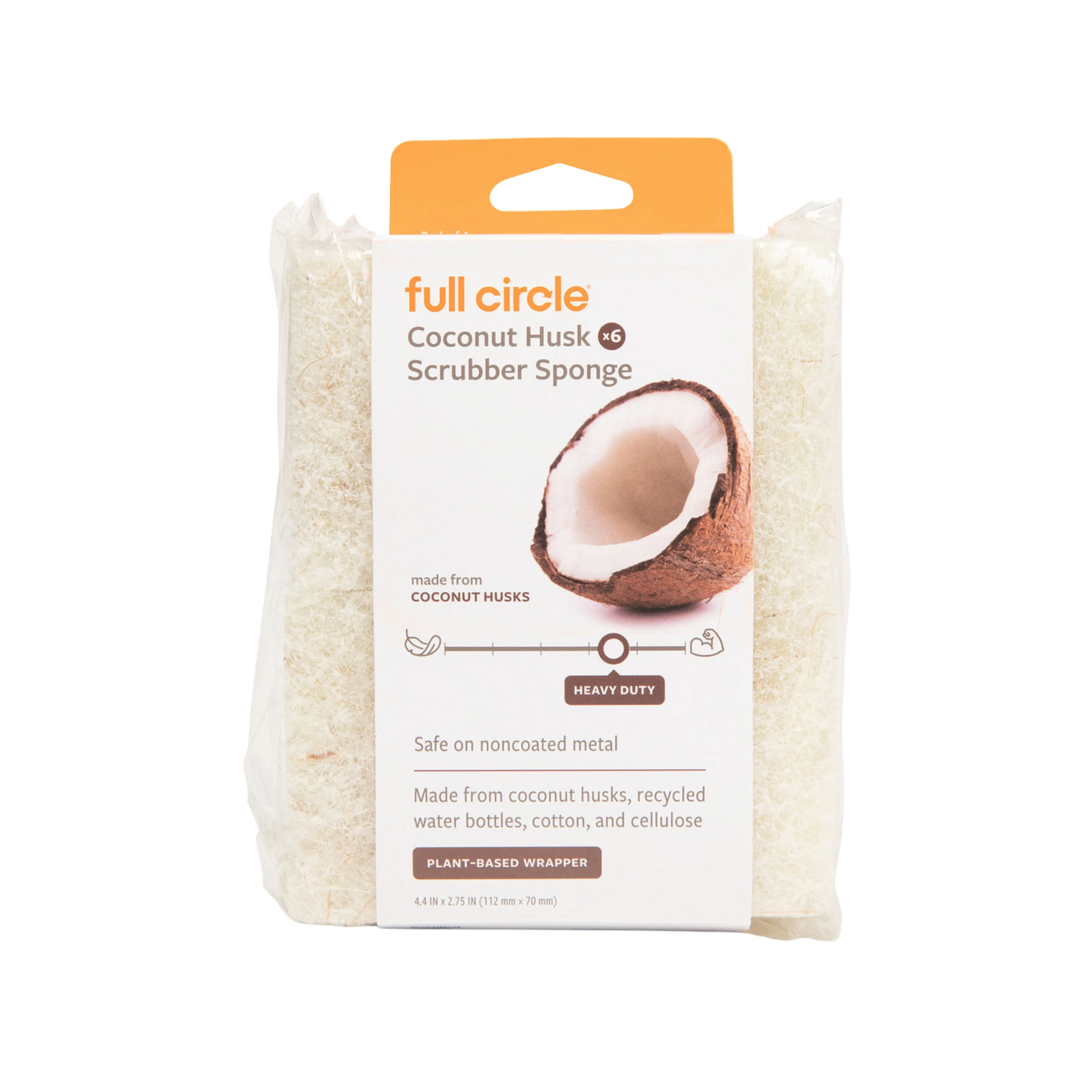 Advanced Full Circle Heavy Duty Coconut Scrubber Sponge Lightweight