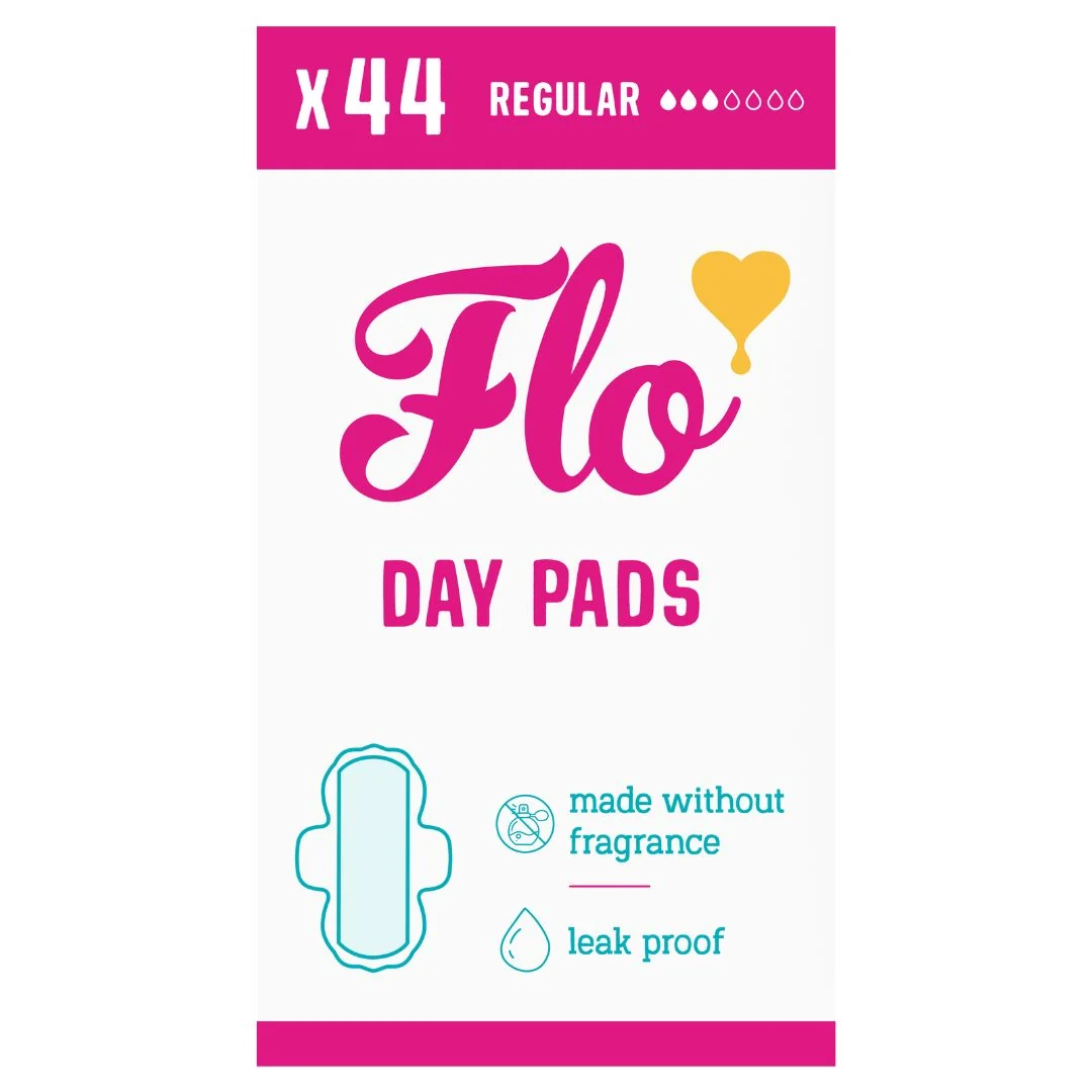 Efficient Here We Flo FLO Organic Bamboo Period Pads Megapack Smart