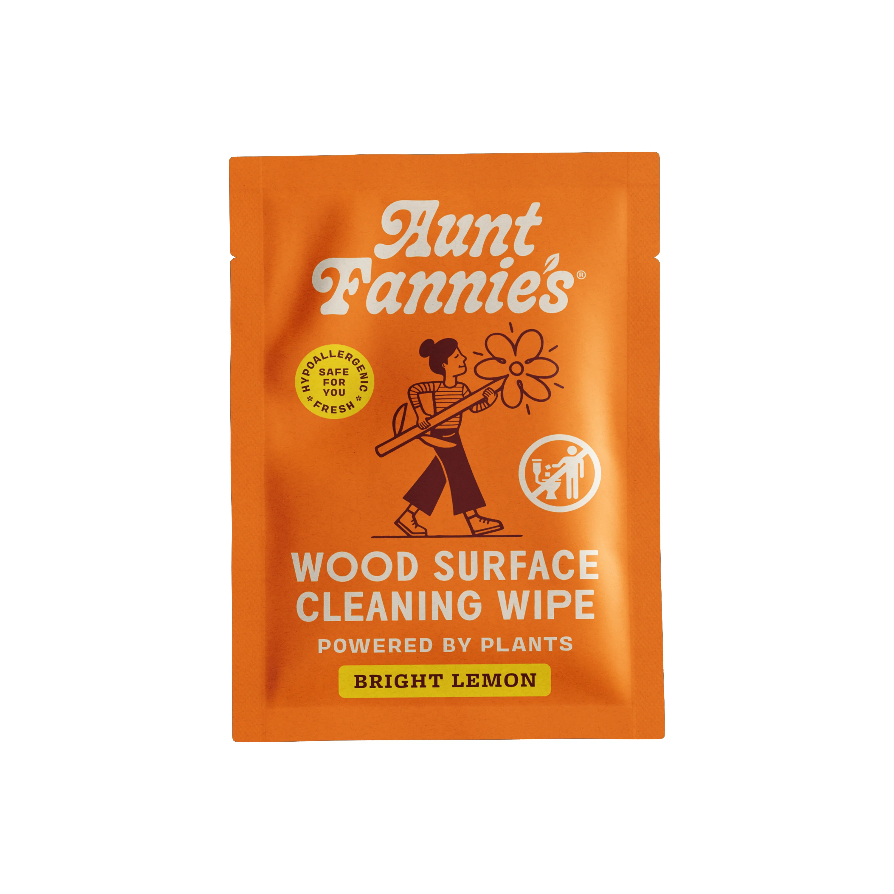Contemporary Aunt Fannie's Wood Surface Cleaning Wipe - Sample Enhanced