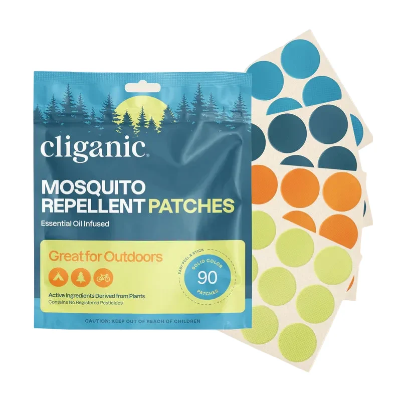 Elite Cliganic Mosquito Repellent Patches - Essential Oil Infused Breathable