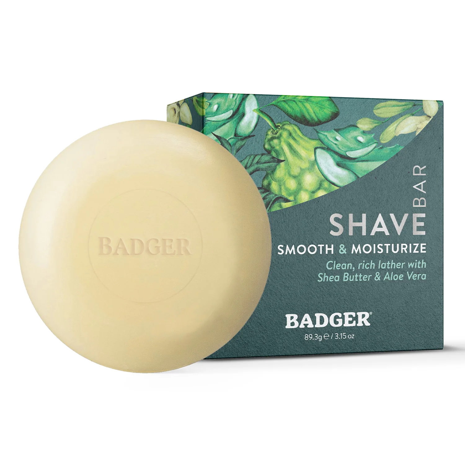 Original Badger Balm Shave Bar - Smooth Moisturize Luxury