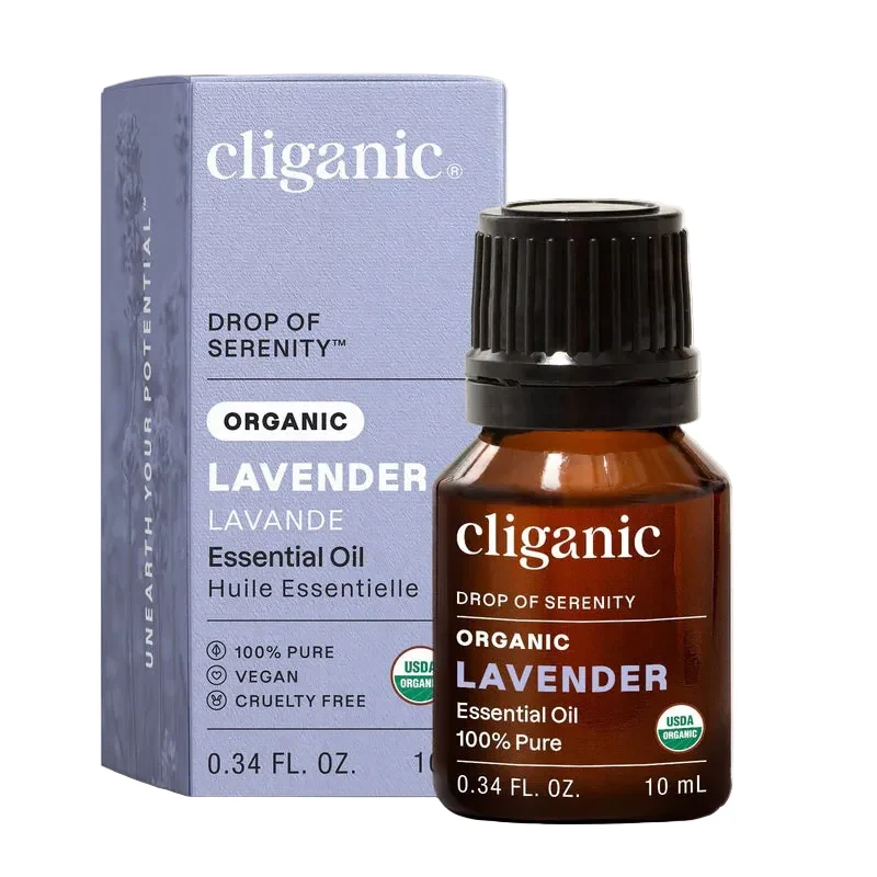 Next-Generation Cliganic Organic Lavender Essential Oil - Drop of Serenity Luxury