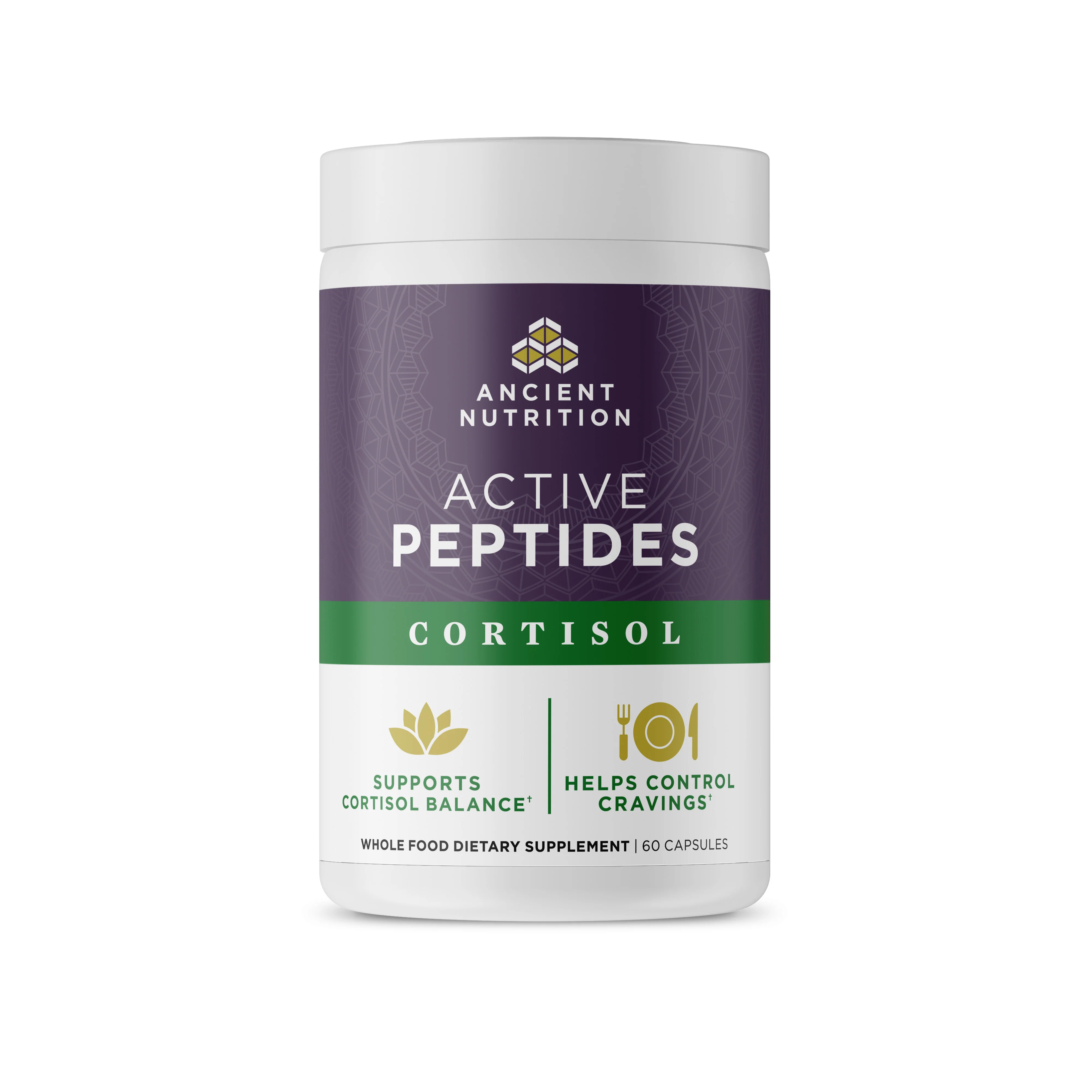 Authentic Ancient Nutrition Active Peptides Cortisol Capsules Top-Quality