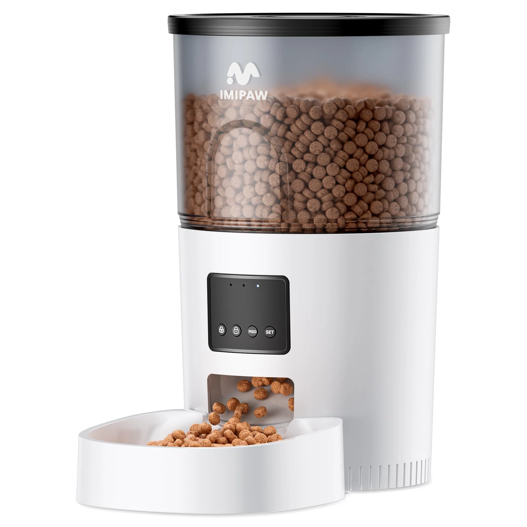 Fine Crafted IMIPAW Automatic Cat Feeder 3L Programmable Portions Desiccant Dual-Power Backup 10 Meals Day First-Class