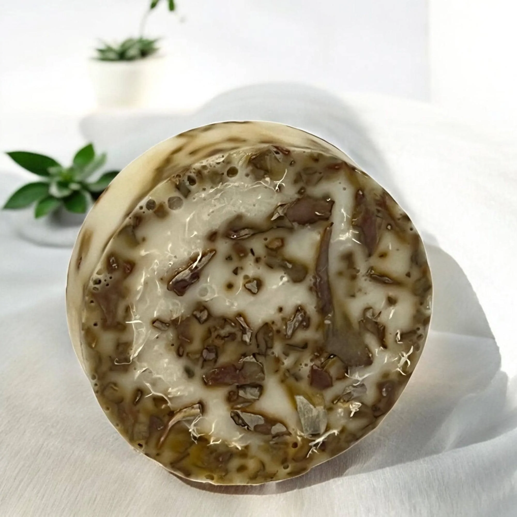 Artisan Sage Goat Milk Loofah Soap Exfoliating Herbal Bath Bar Solid