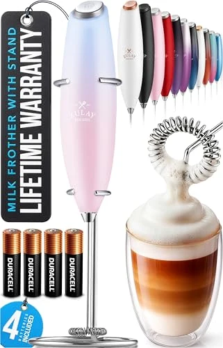 Comfortable Powerful Milk Frother Wand With Duracell Batteries High-Quality