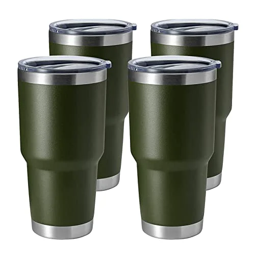 Elegant 30oz Stainless Steel Tumbler 4 Count Smart