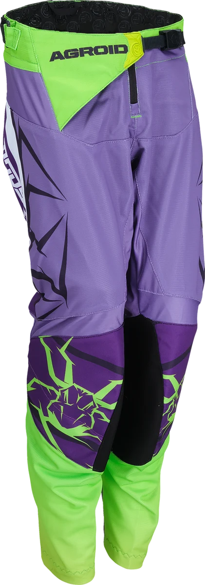Green MOOSE RACING Youth Agroid Mesh Pants - Purple White - 20 2903-2504 Practical