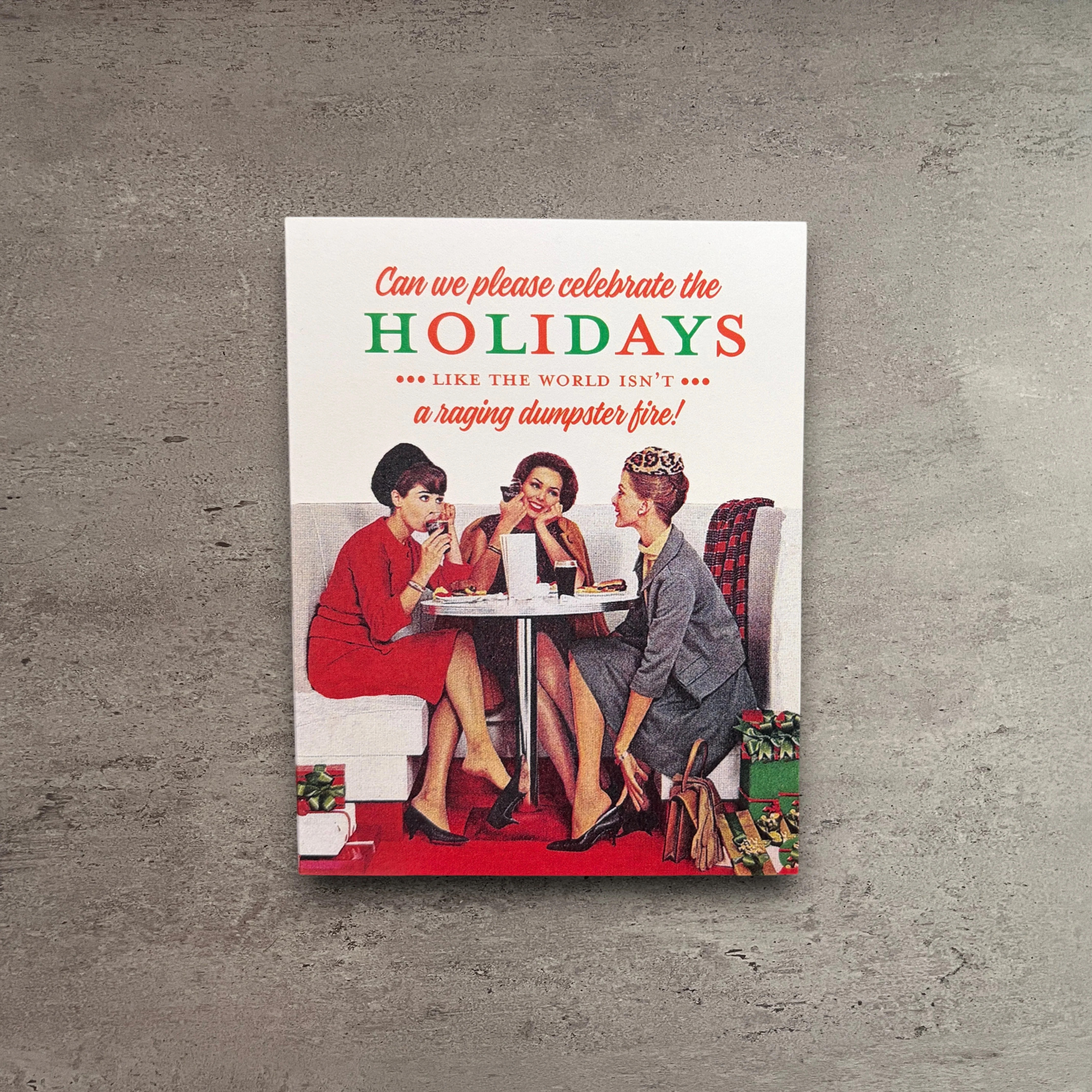 Responsible Dumpster Fire Christmas Card Fine Crafted