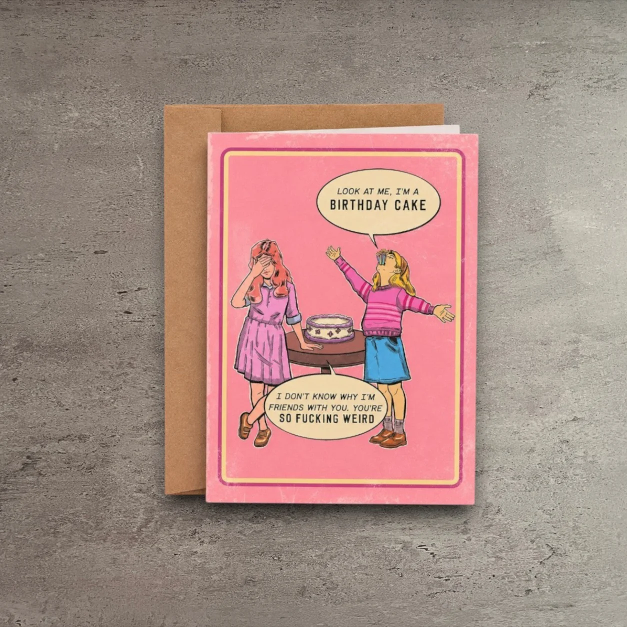 Detailed You're So Fucking Weird Birthday Card Official