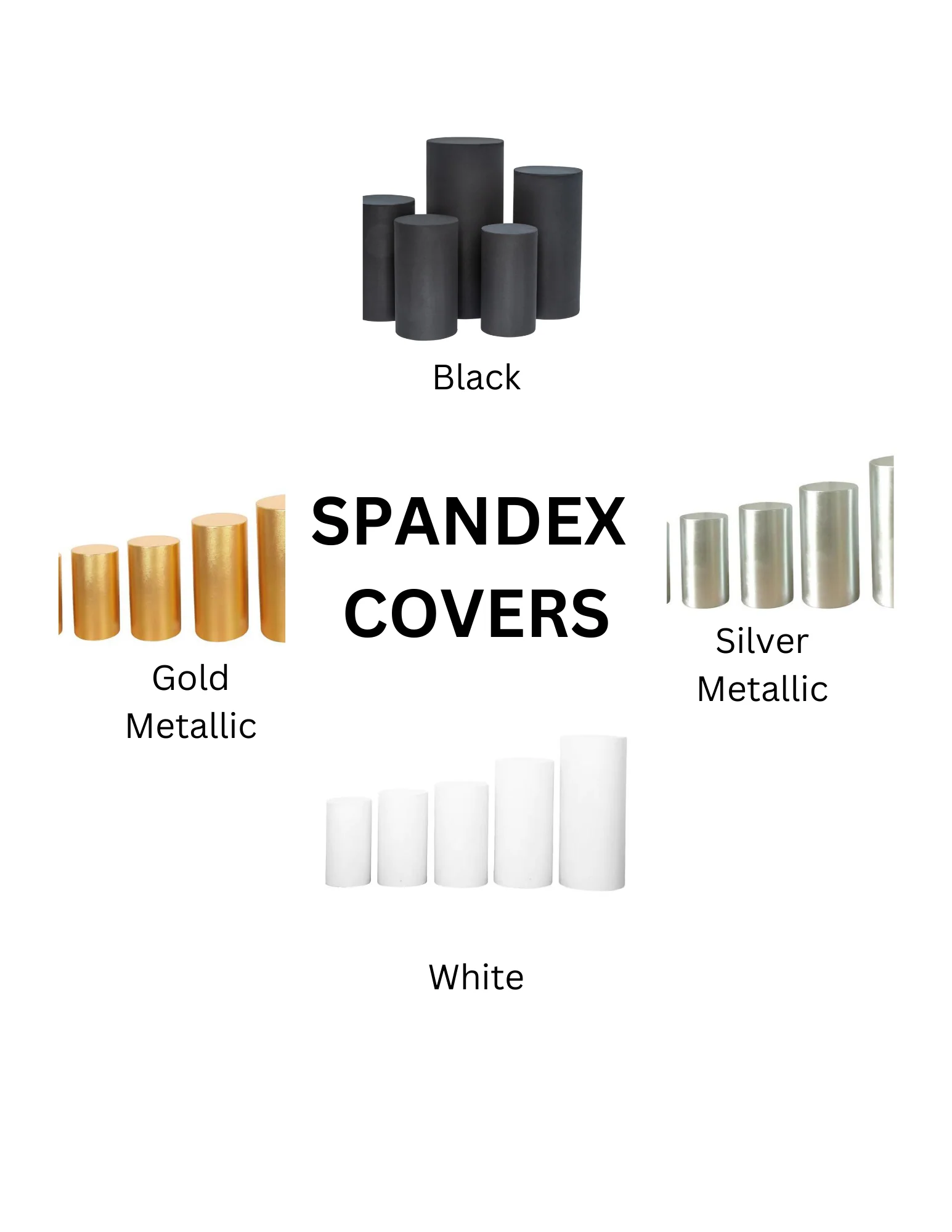 Innovative Spandex Pillar Covers for Metal Cylinder Pedestal Stands Next-Generation