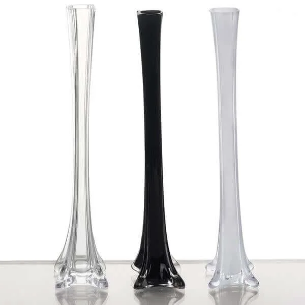 Specialty Eiffel Tower Glass Flower Vase Rental Only Optimized