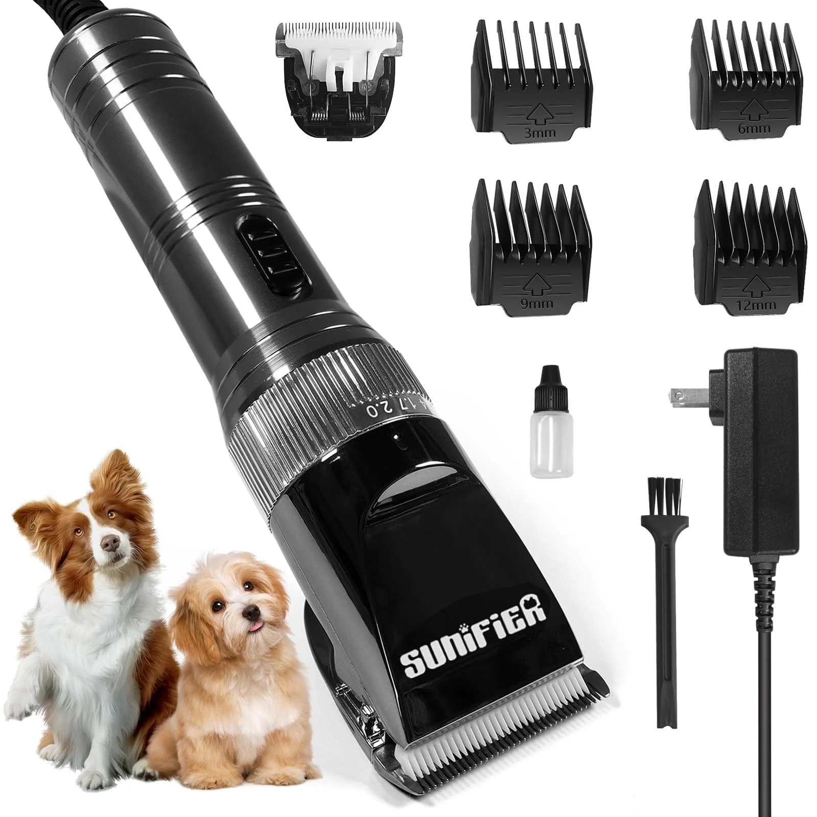Prestigious Sunifier Professional Dog Grooming Clippers for Thick Coats – Quiet Durable Casual