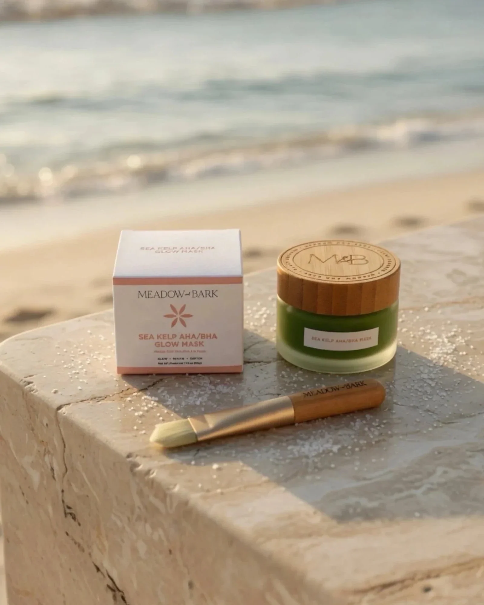 First-Class Sea Kelp AHA BHA Glow Mask Brush Certified