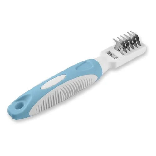 Relaxed Pet Mat Remover Easily removes Mats Professionally from your DOGS CATS and Straightens Tuft Knotted Pet hair. Extremely Gentle on pets works on Sensitive Skin too Blue Authentic
