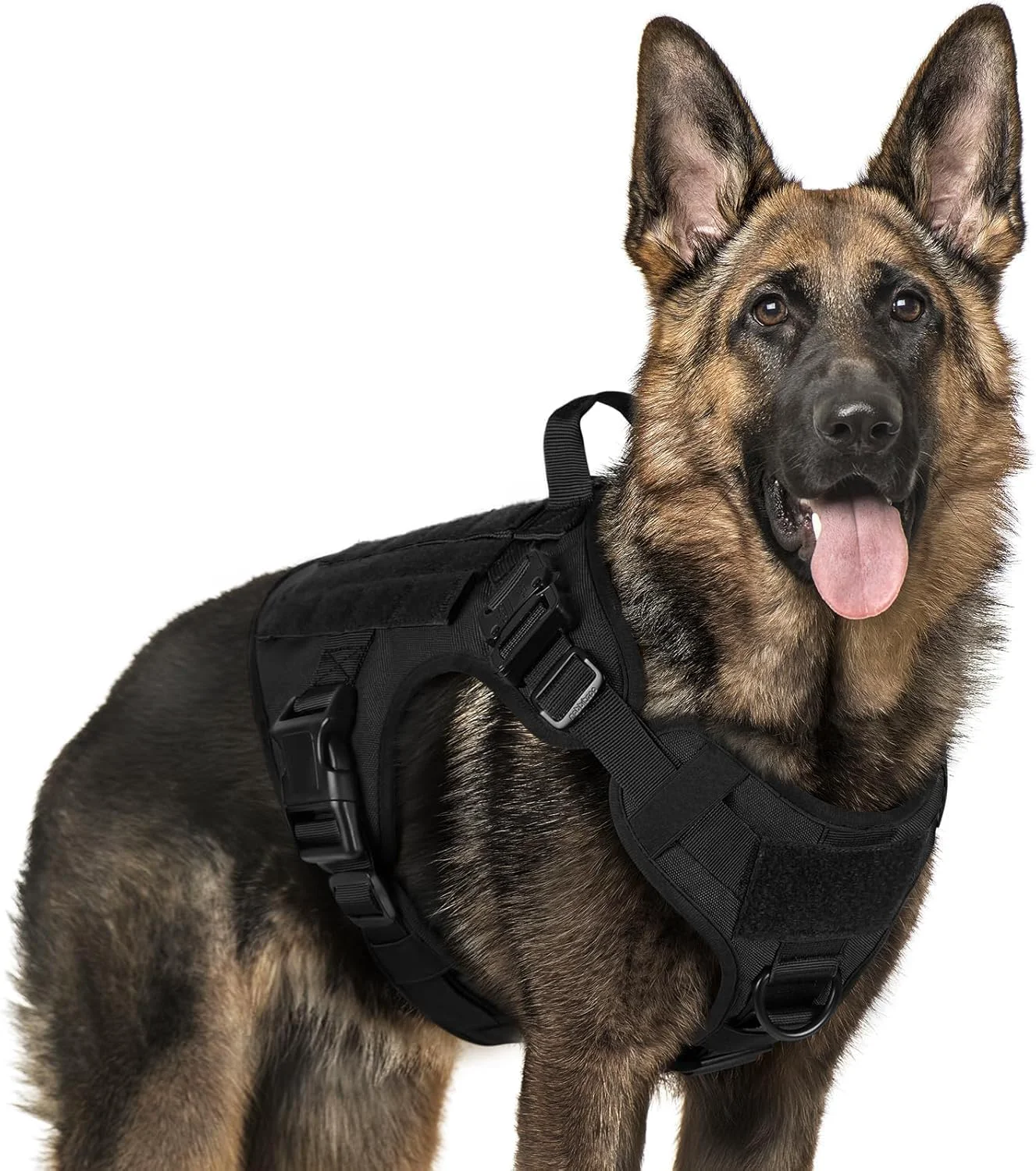 Safe Rabbitgoo Tactical Dog Harness for Large Breeds No-Pull Vest with Handle MOLLE XL Flexible