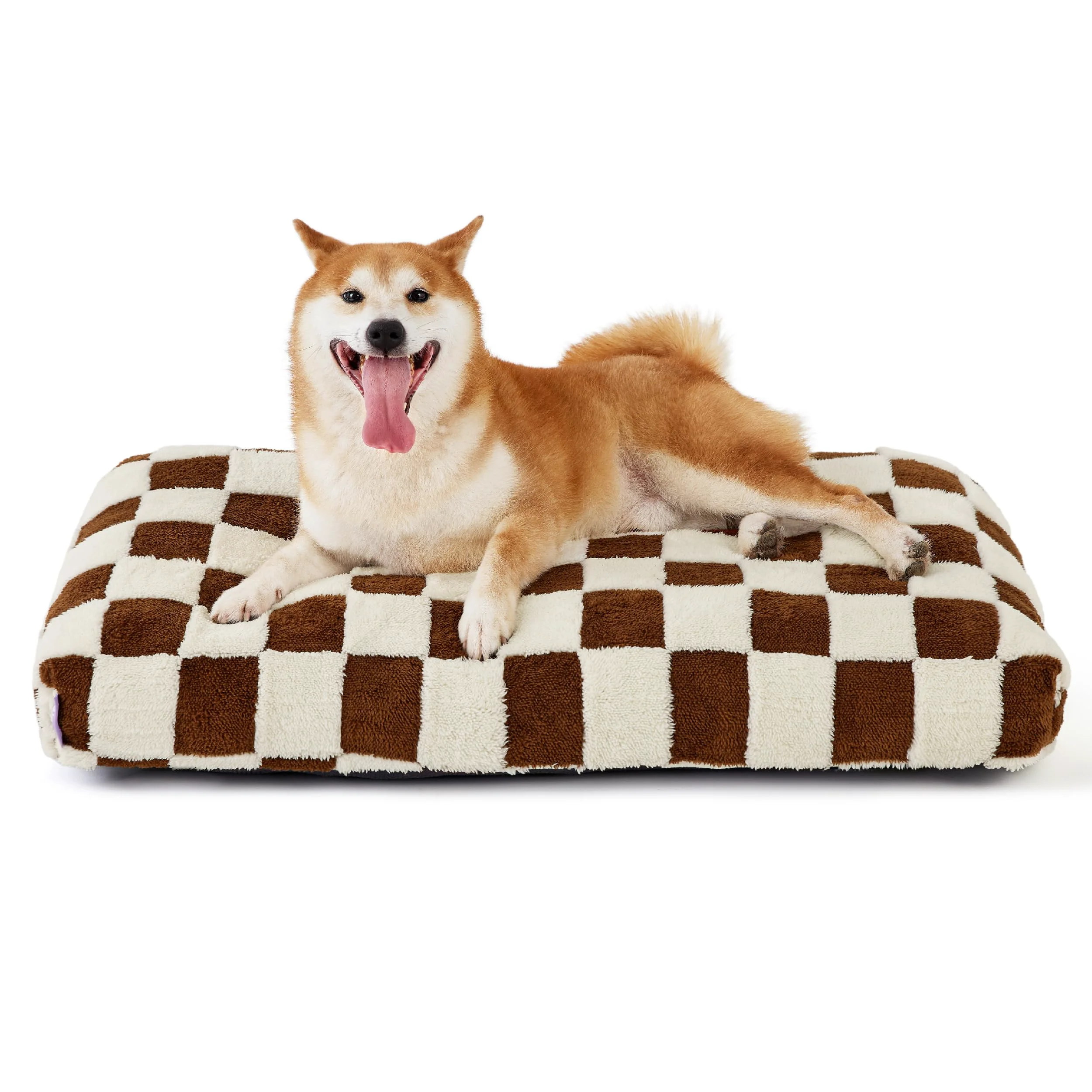 Responsible LE SURE Large Dog Bed — Thick Chopped Foam Removable Cover Anti-Slip Bottom Brown Certified
