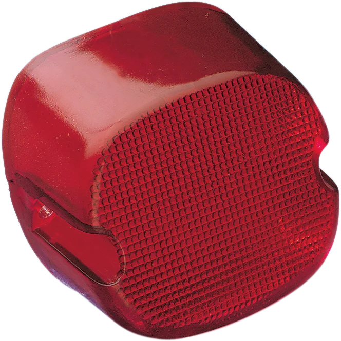Soft DRAG SPECIALTIES Taillight Lens - Bottom Tag Window - Red 12-0018D-BC446 Fine