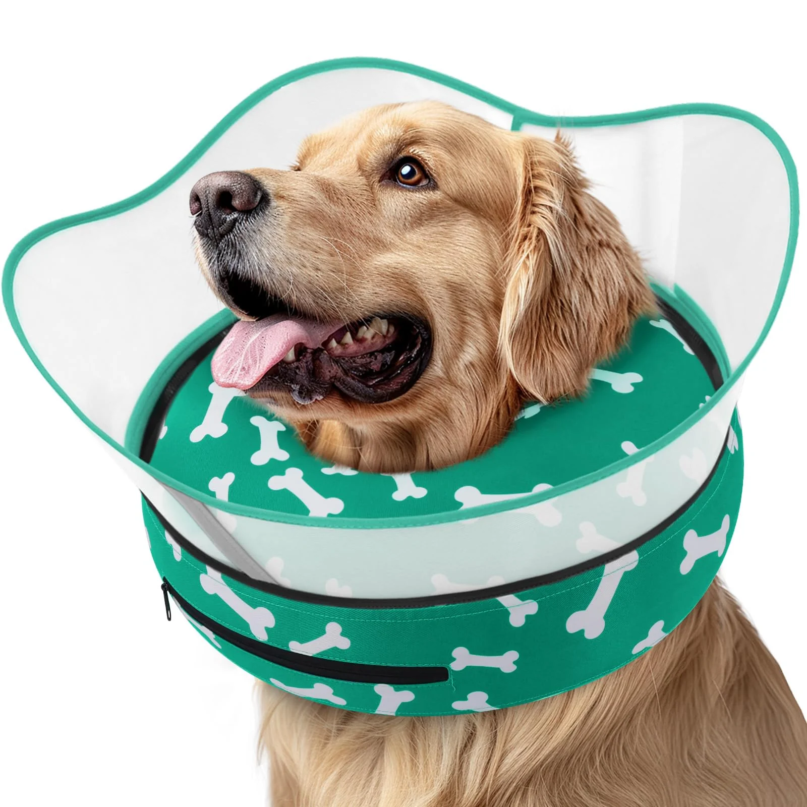 Smart Supet Raised Inflatable Dog Cone Collar - Soft Donut E-Collar for Post-Surgery Recovery Authentic
