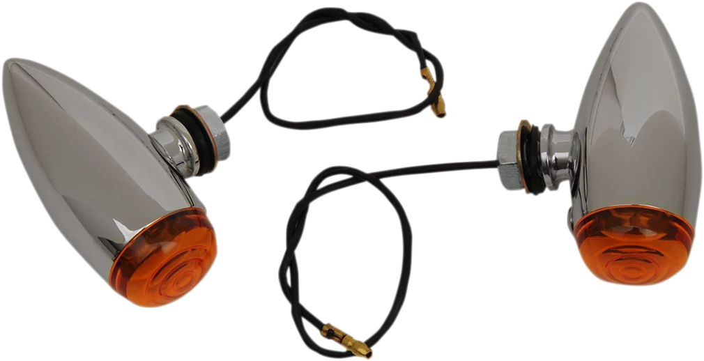 Crafted DRAG SPECIALTIES Bullet LED Marker Lights - Smooth - Amber 20-6589SA-BC202 Outstanding