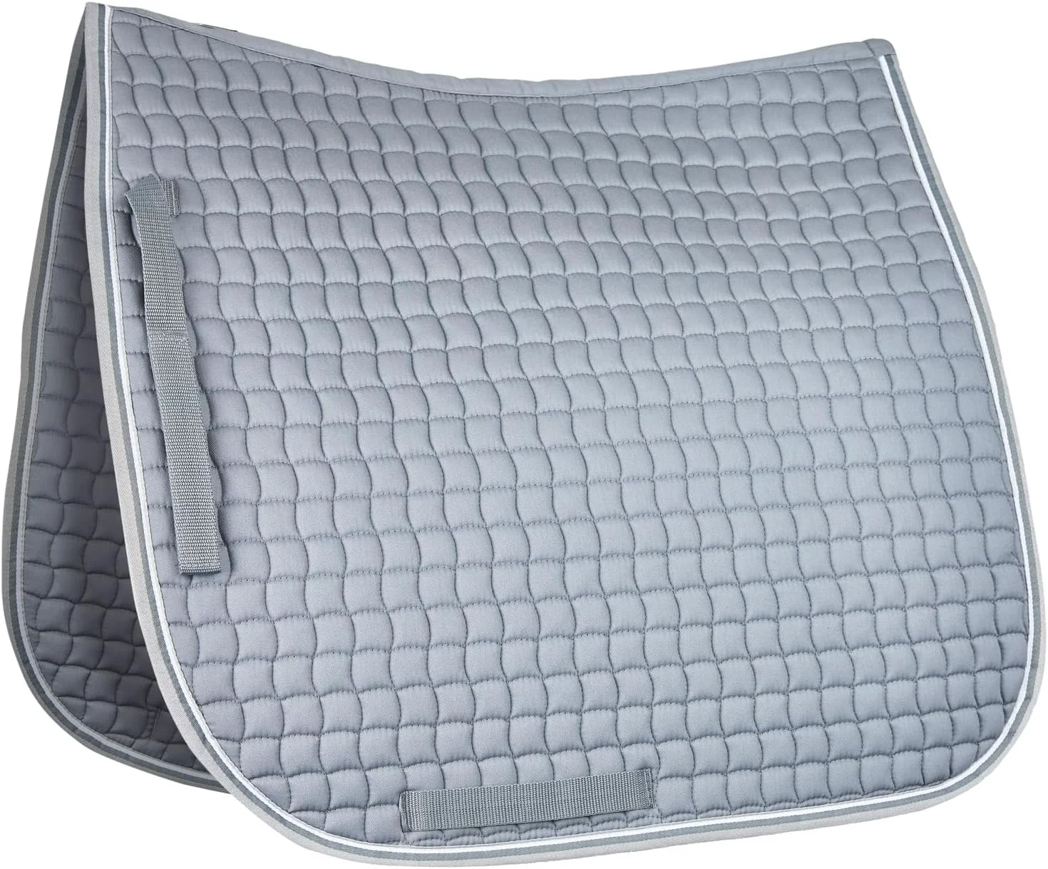 Clean HORZE Adepto Quilted Quick-Dry Dressage Saddle Pad for Horses with Two-Tone Trim Flexible