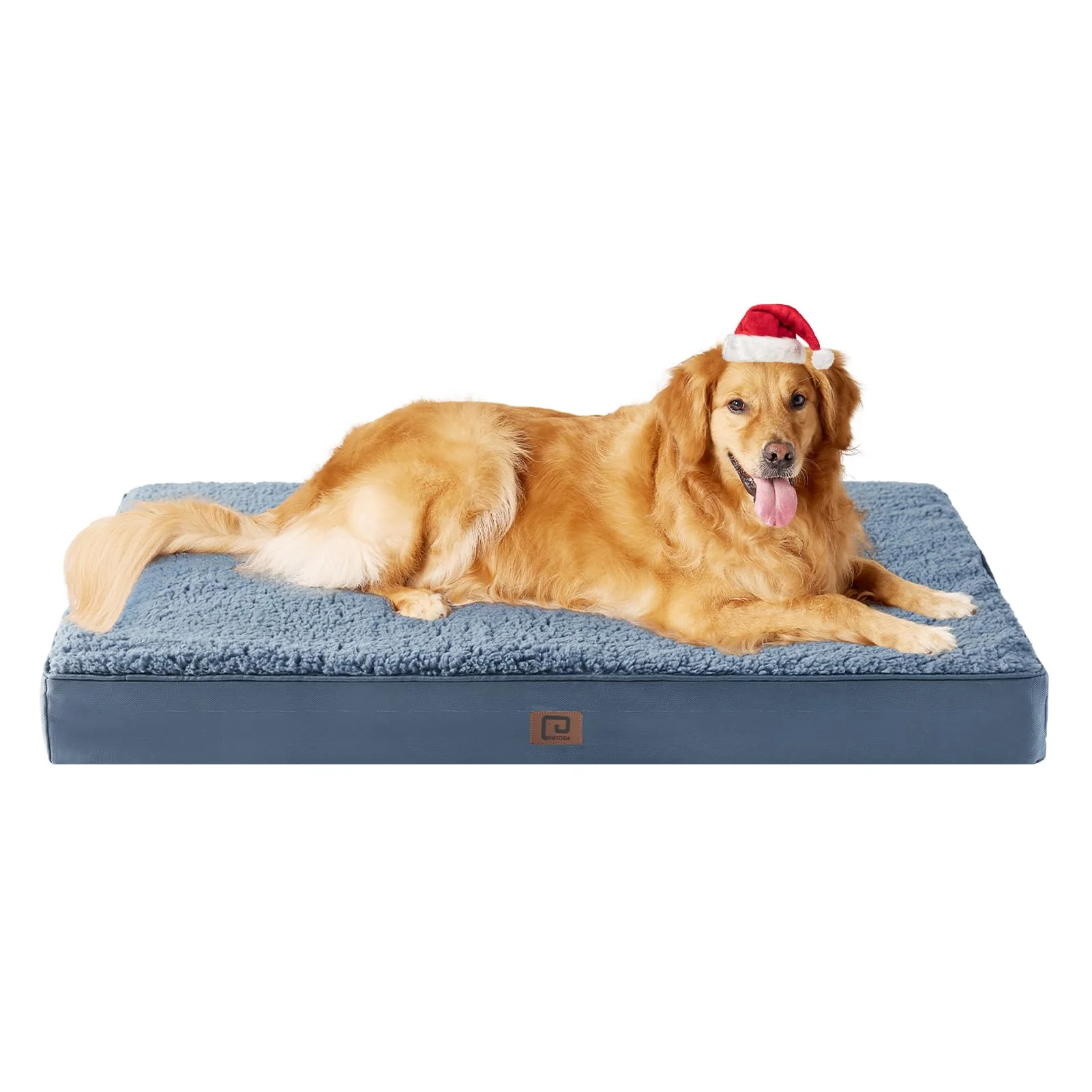 Artisan EHEYCIGA Orthopedic XXL Dog Bed for Jumbo Dogs – 47x29 Spa Blue Fine