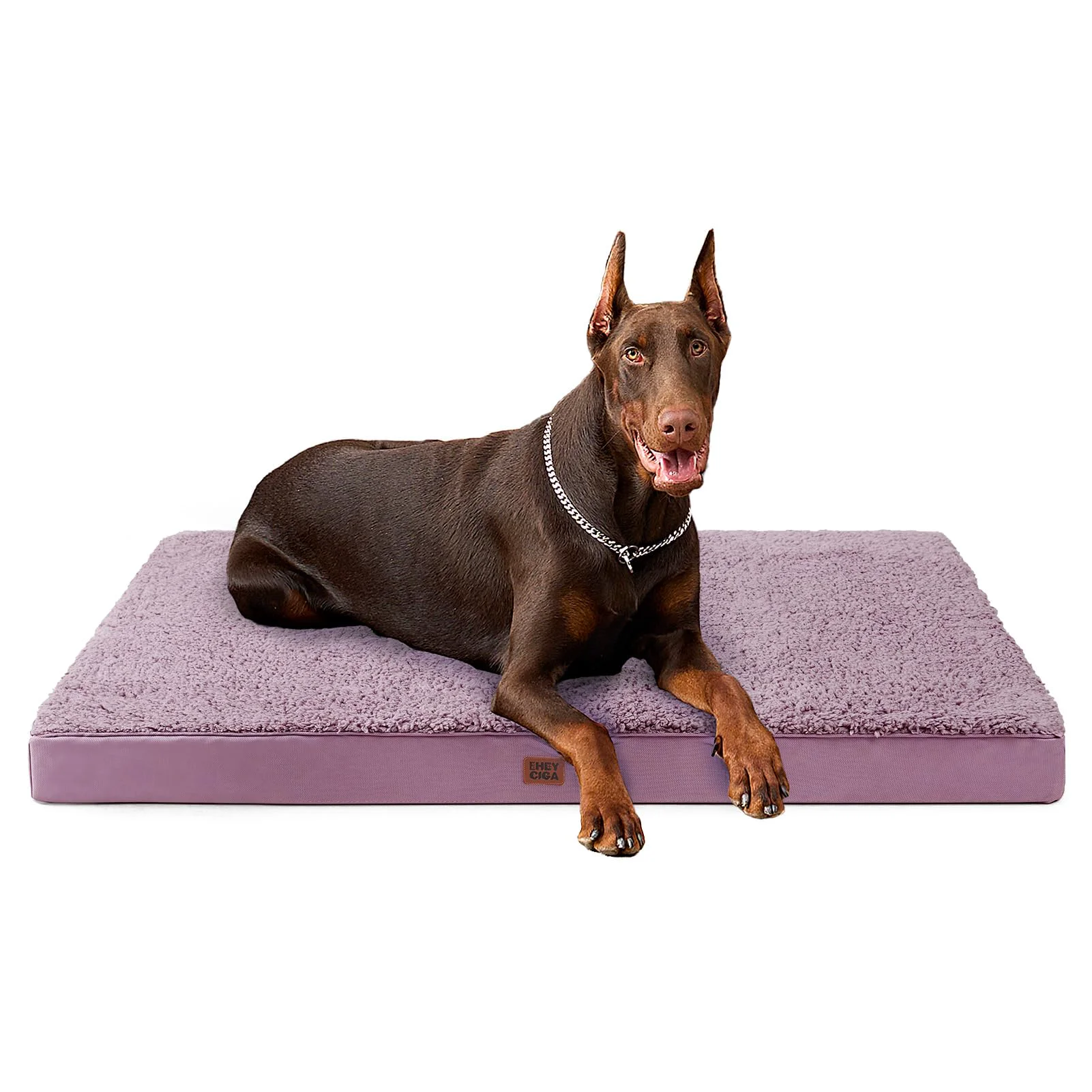 Outstanding EHEYCIGA Orthopedic XXL Dog Bed for Jumbo Dogs – Fog Purple 47x29 Removable Washable Cover Fine