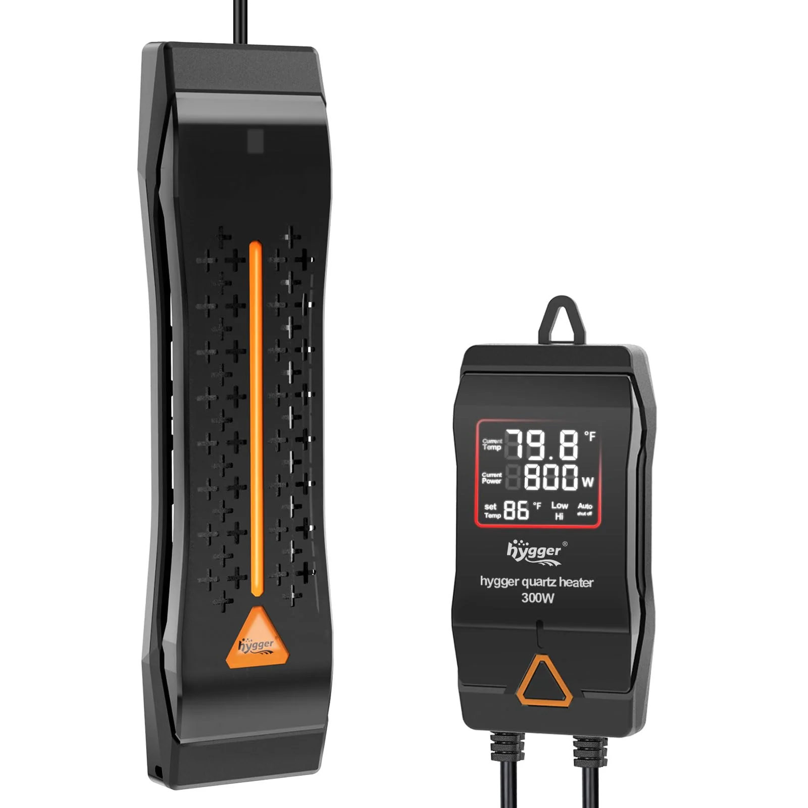 Secure hygger Aquarium Heater 800W – Large Submersible Tank Heater with LED Display Auto Power-Off World-Class