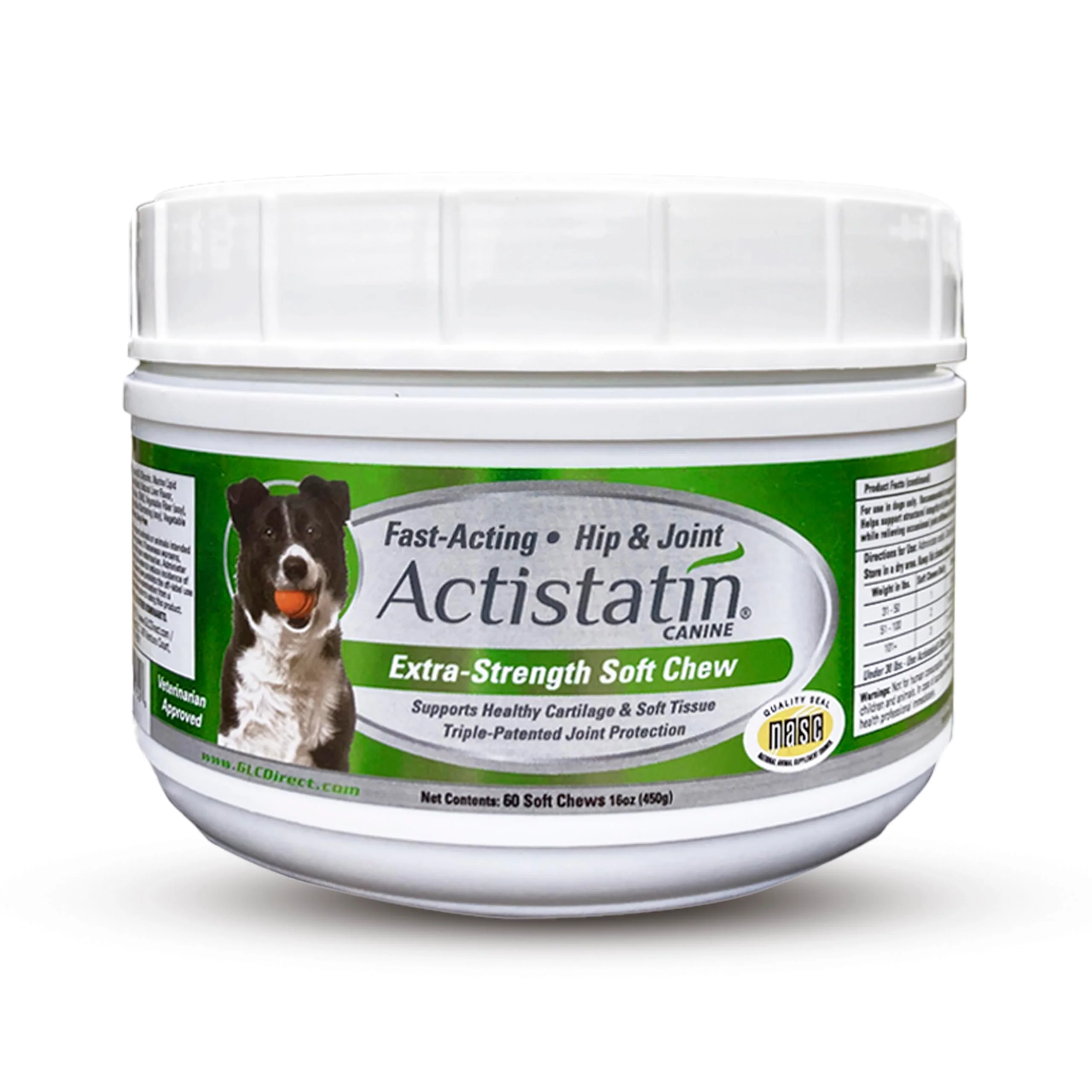 Top-Quality Actistatin Canine Large Dog Soft Chews - Patented Extra-Strength Joint Support Fine Crafted