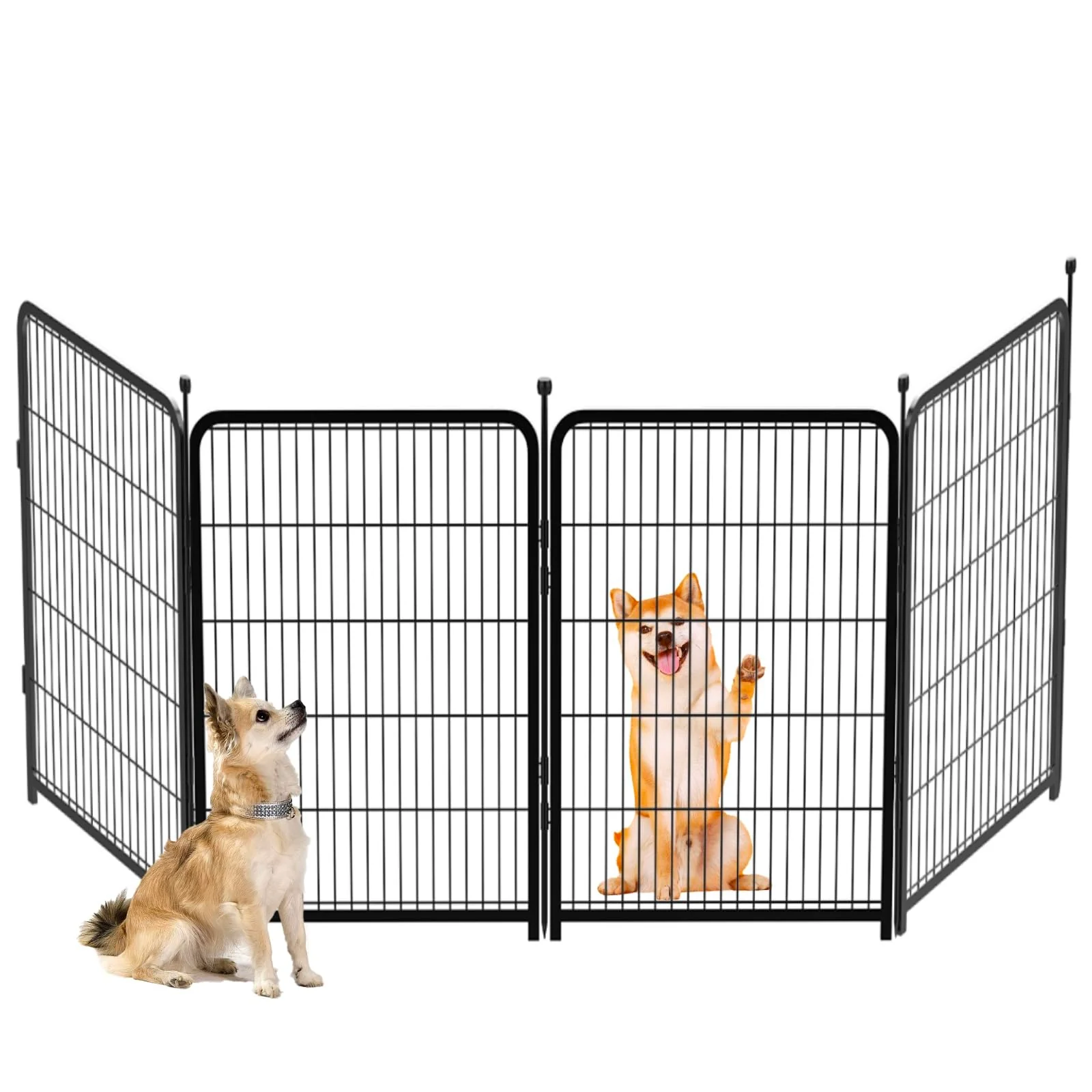 Detailed Getlay Garden Fence 36-Inch High – 4-Panel Outdoor Dog Rabbit Barrier High-End