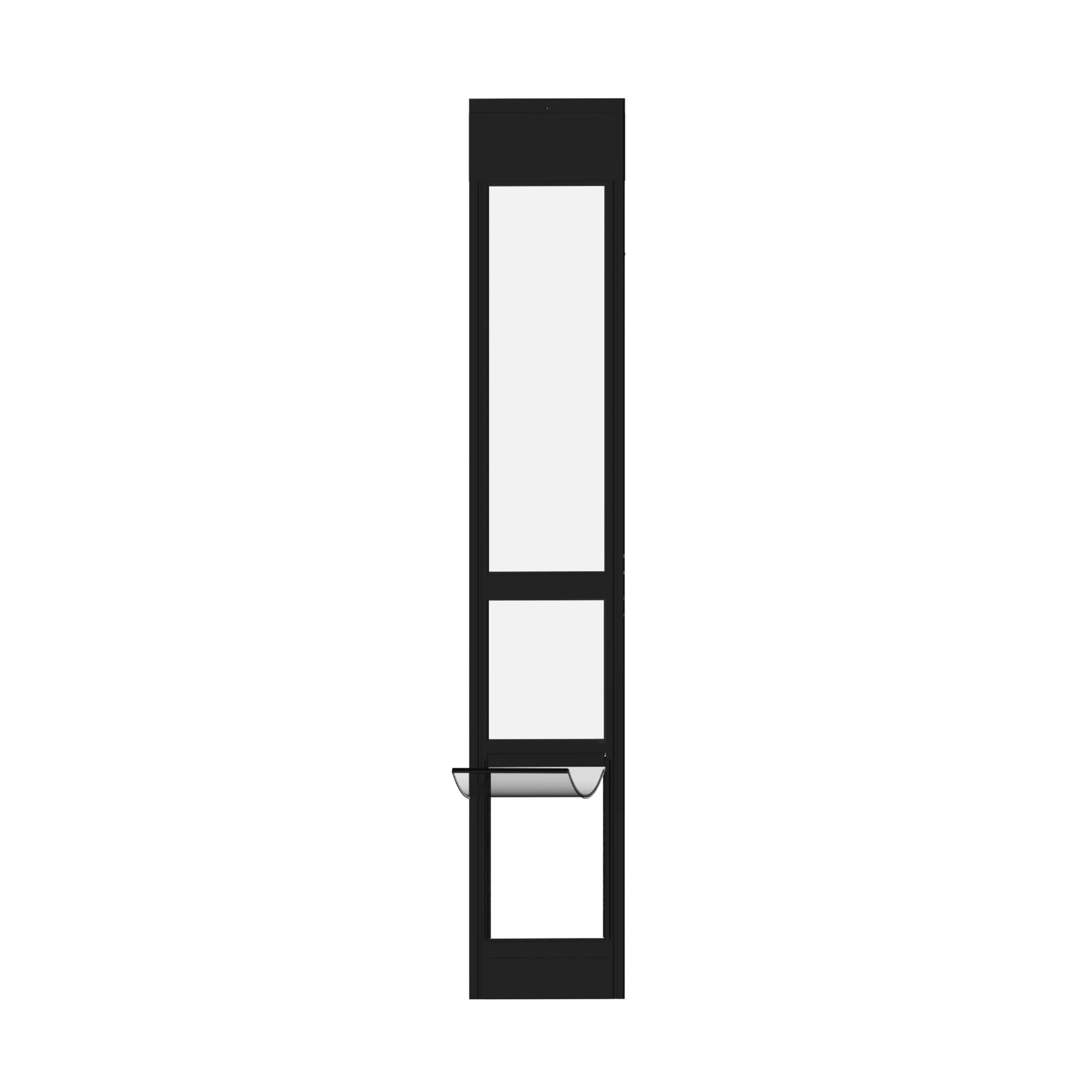 Innovative Hakuna Pets Black Glass Patio Door for Sliding Doors Large — Adjustable to 83.5 in Locking Panel Included Consistent