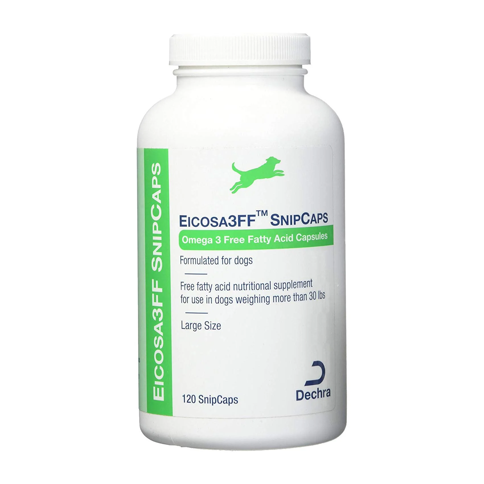 Fast Dechra Eicosa3FF SnipCaps Large for Dogs Over 30lbs – Omega-3 Supplement 120 Count Practical