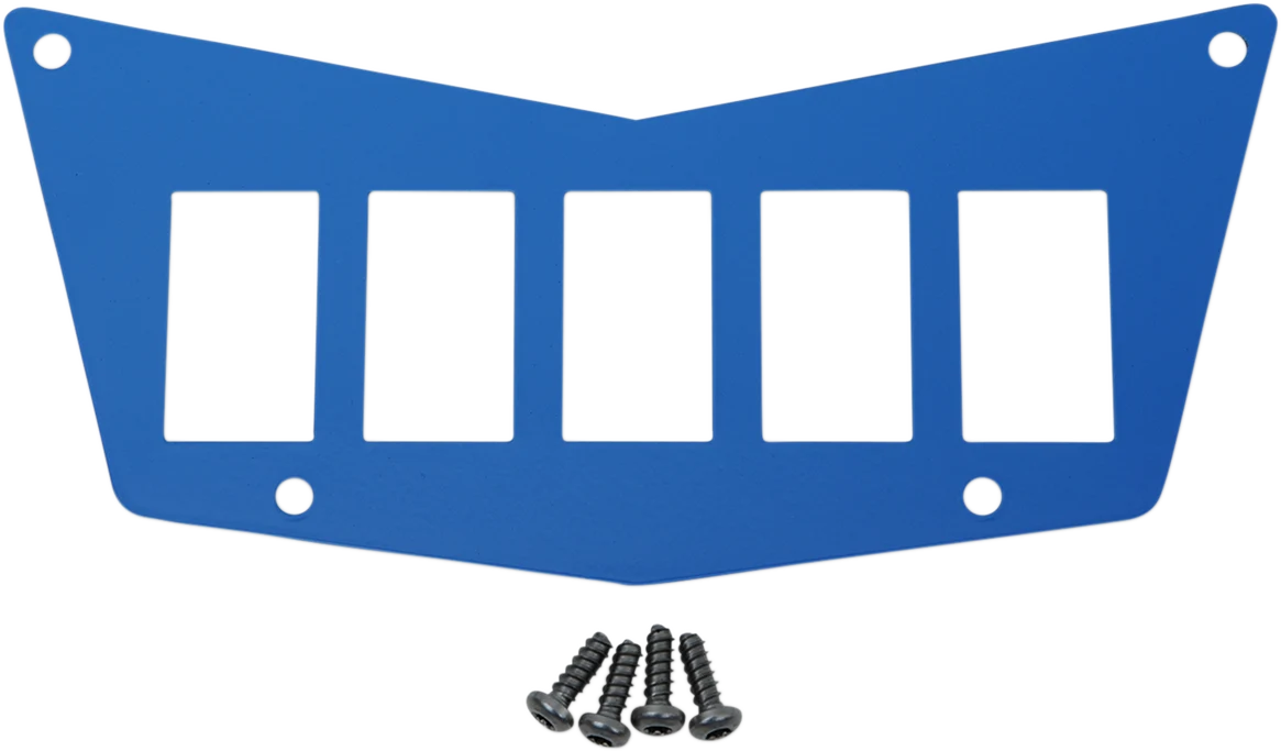 Durable MOOSE UTILITY Dash Plate - 5 Switch - Blue 100-4382-PU Fashionable