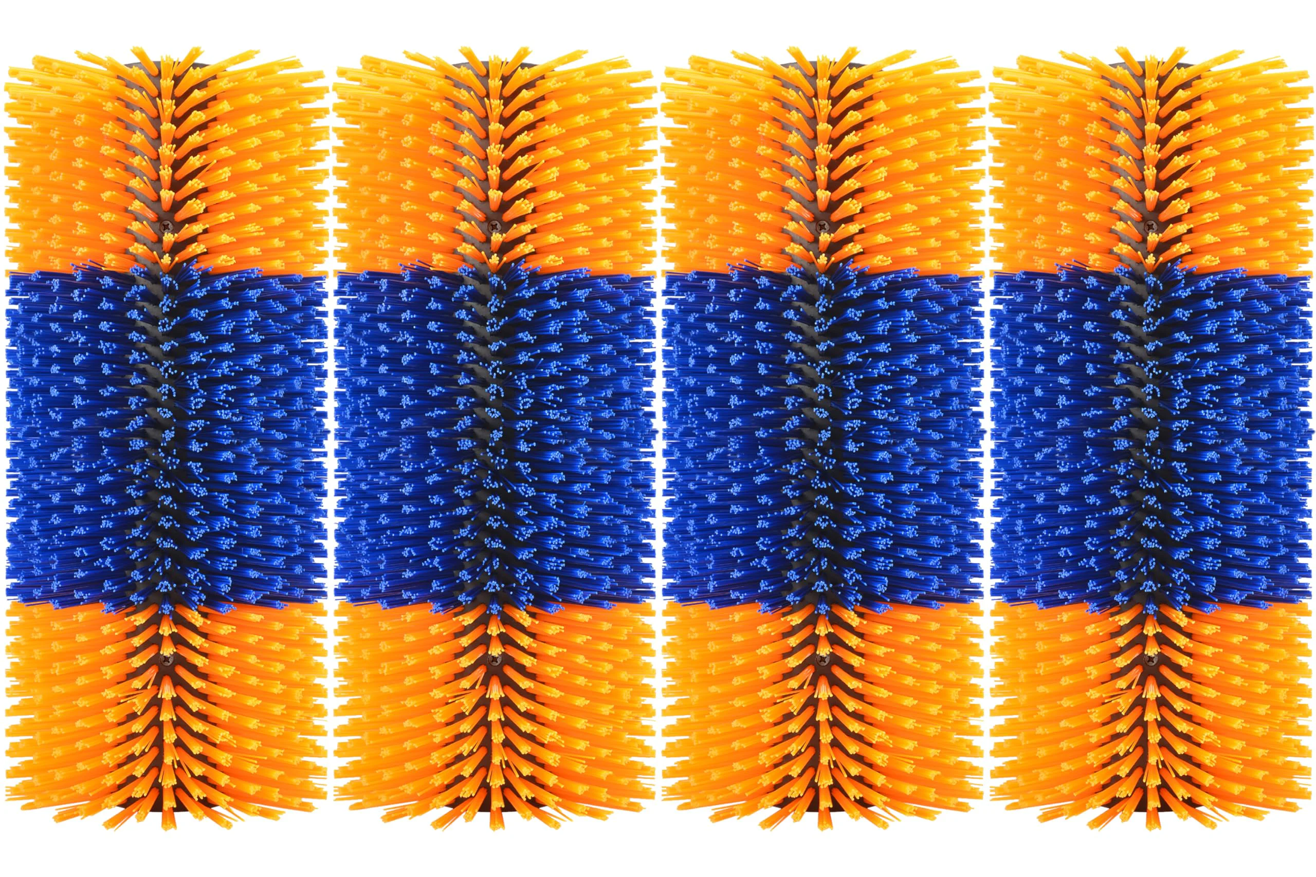 Optimized KUNBEIEN 4PCS Livestock Scratch Brushes – Full Massage Horse Scratcher Kit Yellow Healthy