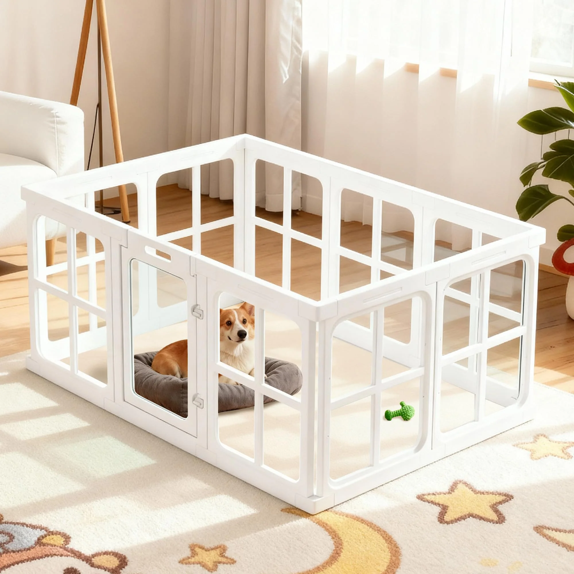 Functional Tilinyan One Acrylic Dog Playpen – Clear Indoor Pet Fence 24 H 10 PCS First-Class